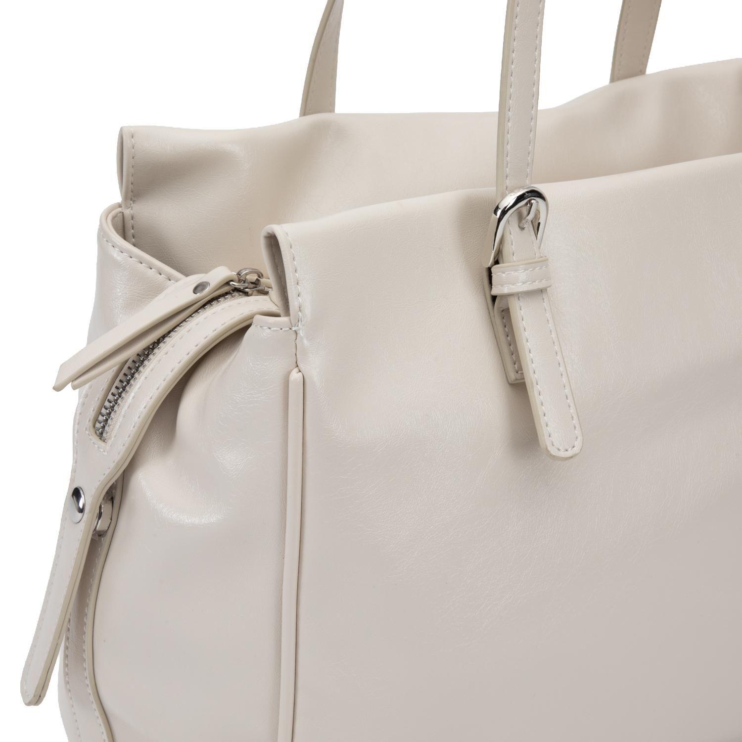 Cartera mujer Gacel off white dos asas grande-5