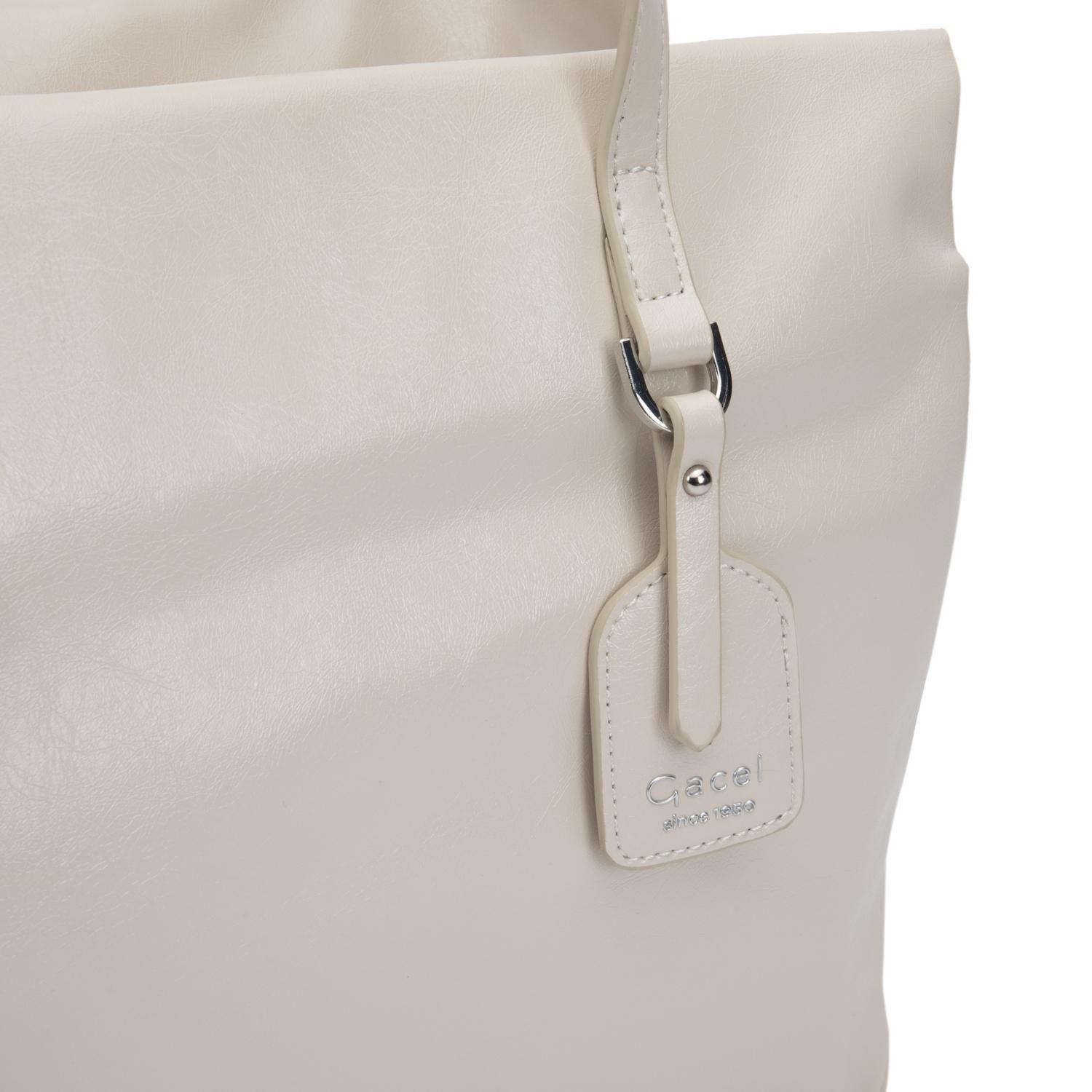 Cartera mujer Gacel off white dos asas grande-6