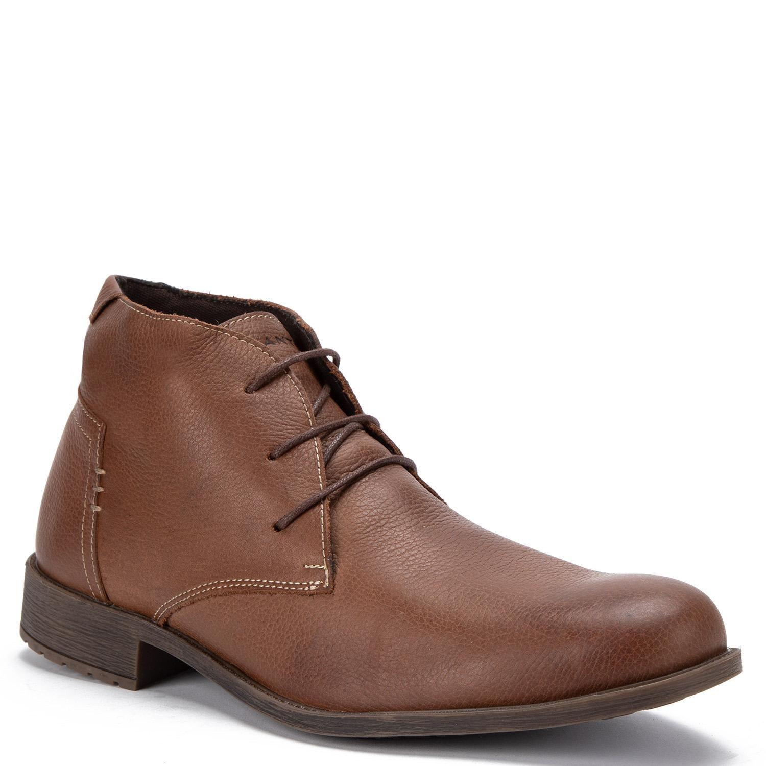Botin de cuero hombre Guante café España-2
