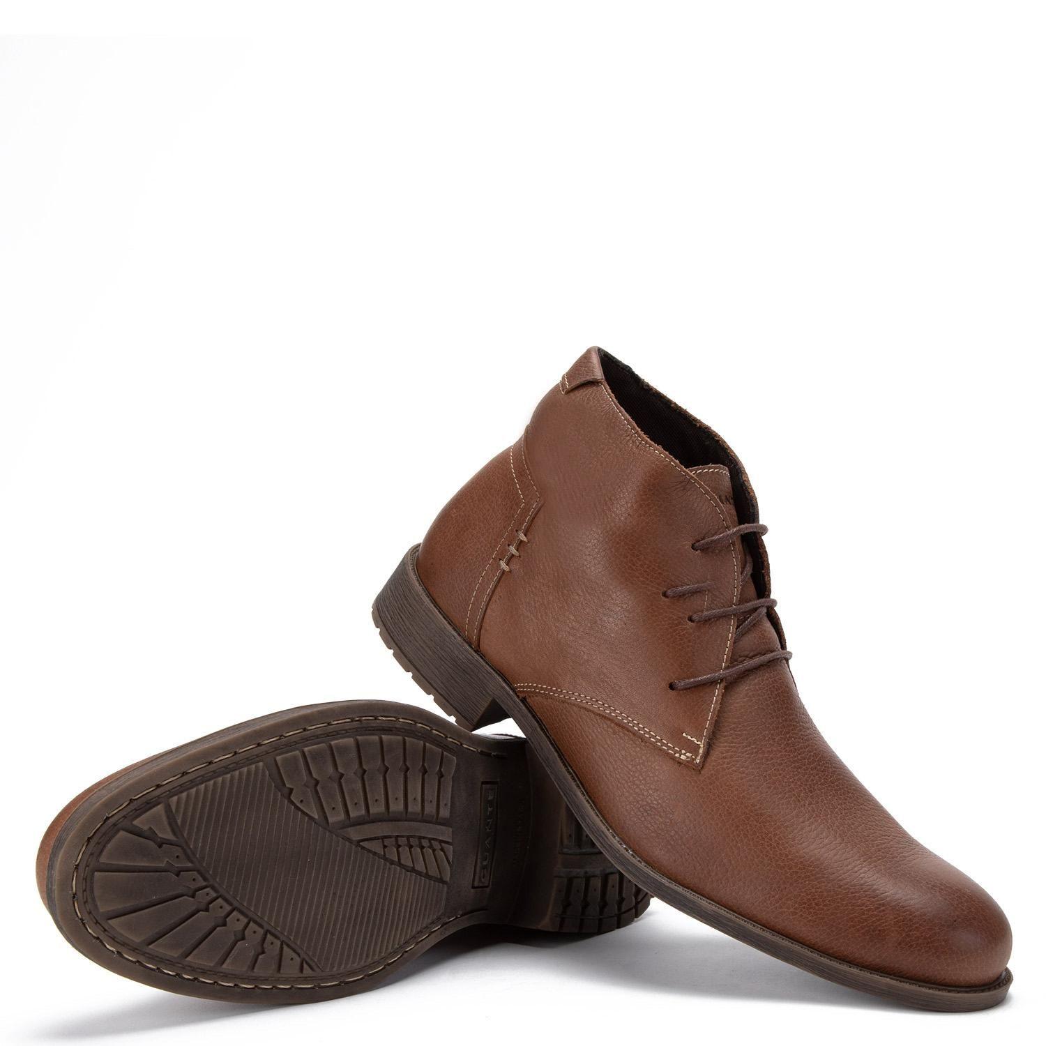 Botin de cuero hombre Guante café España-3