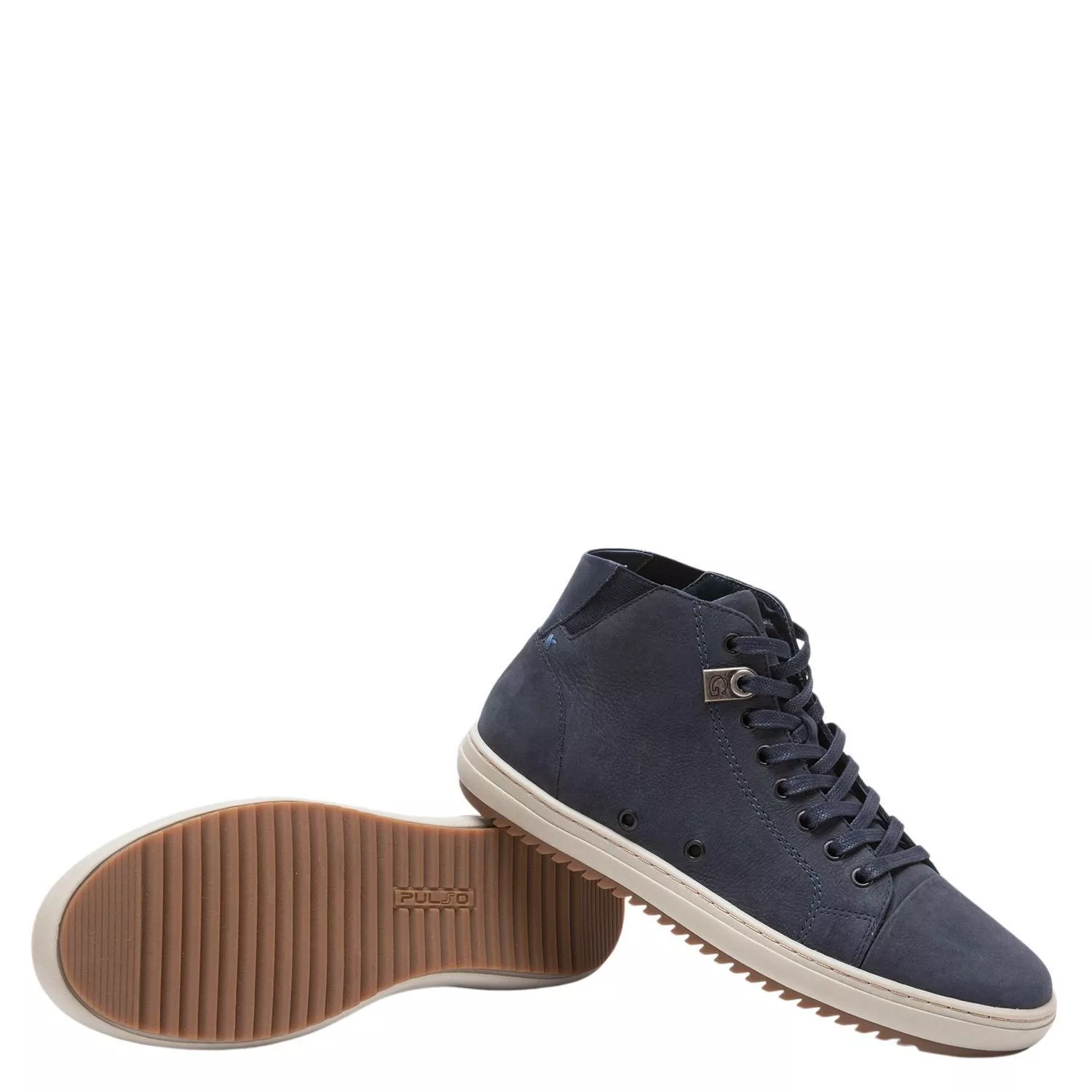 Zapatilla Caña Alta de cuero hombre Guante marino Kansas-3