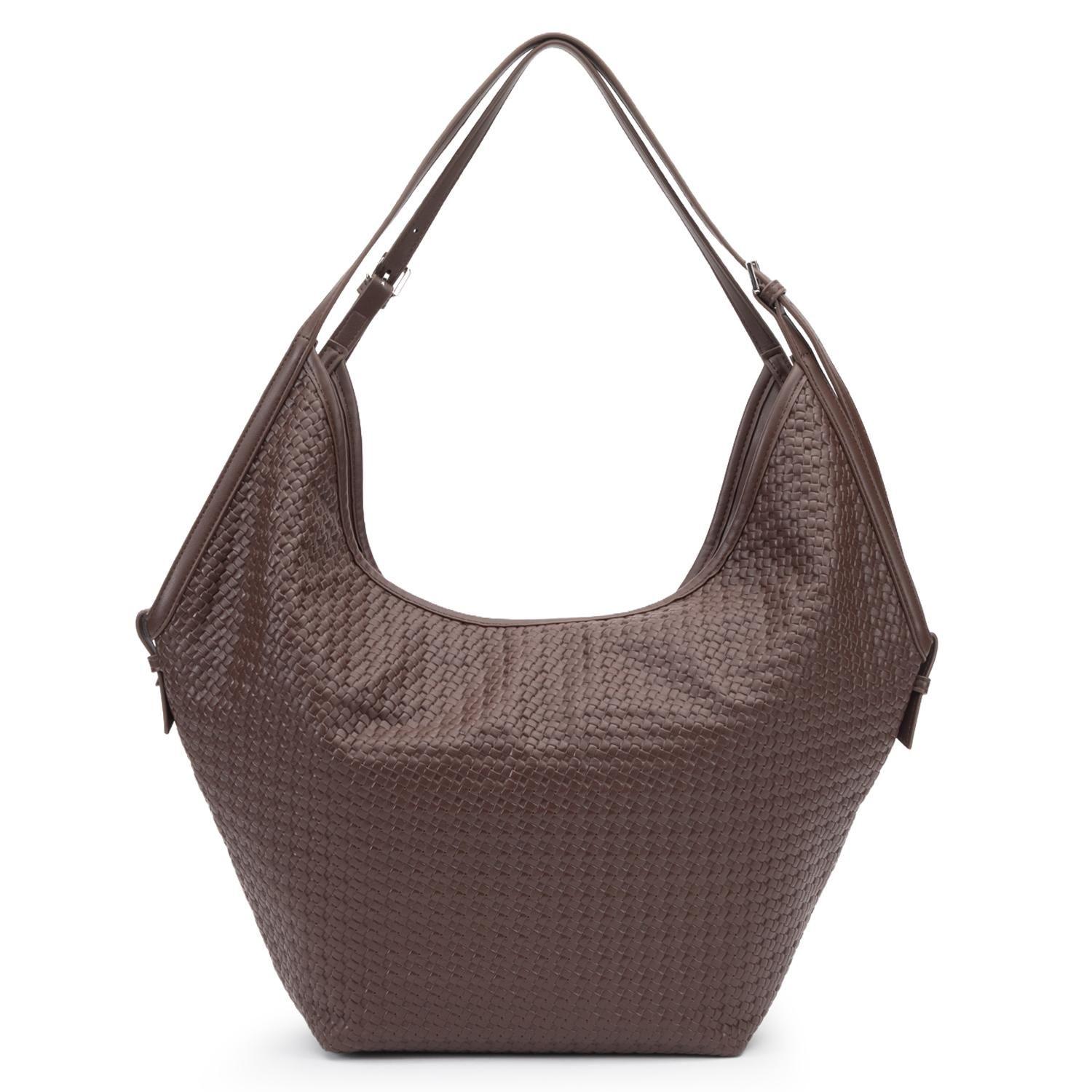 Cartera mujer Gacel chocolate dos asas grande-4