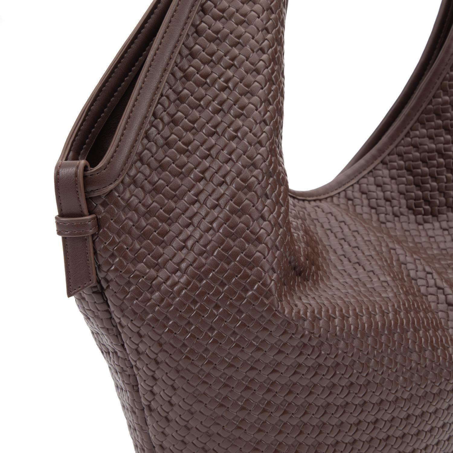 Cartera mujer Gacel chocolate dos asas grande-6