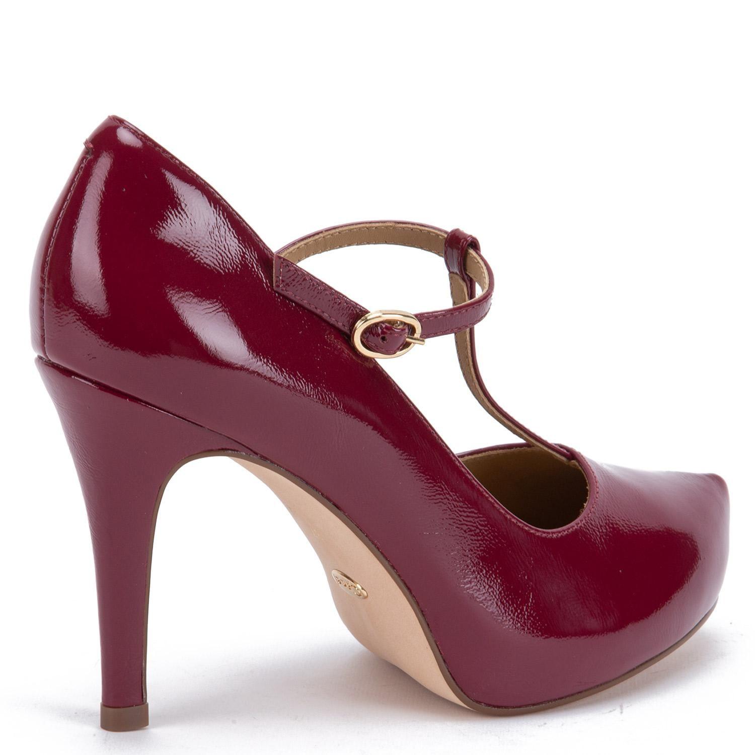 Zapato de cuero mujer Gacel burdeo Olga 0660544-4