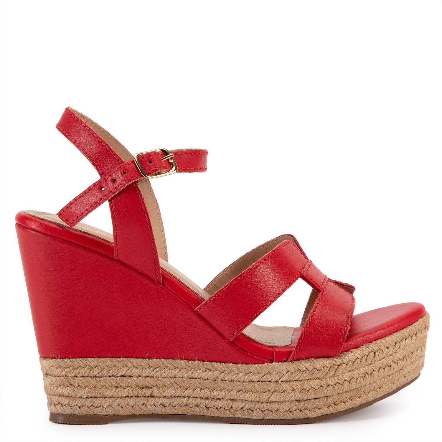 Sandalia de cuero mujer Gacel coral Gilda 0659785-0