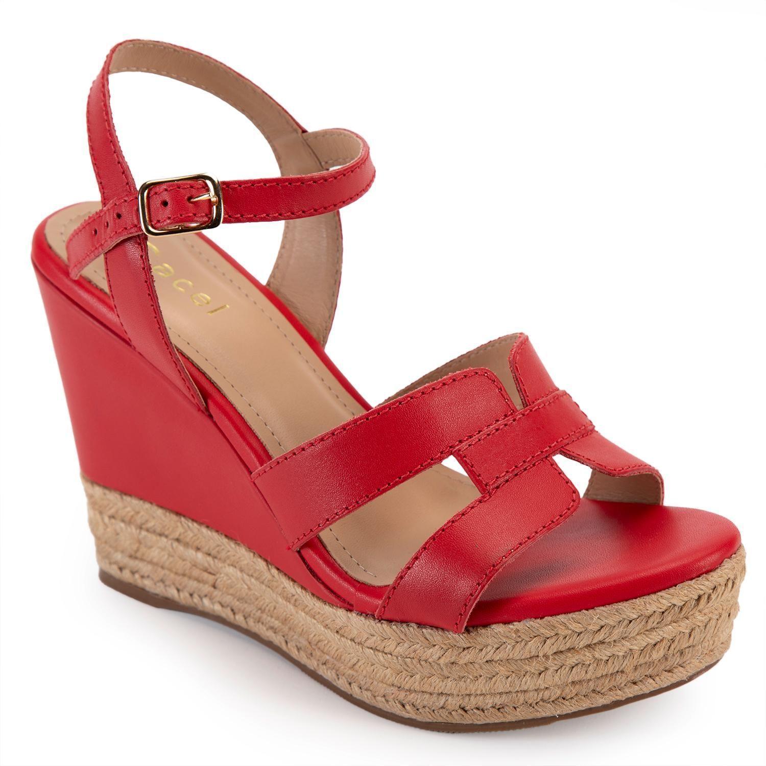 Sandalia de cuero mujer Gacel coral Gilda 0659785-2