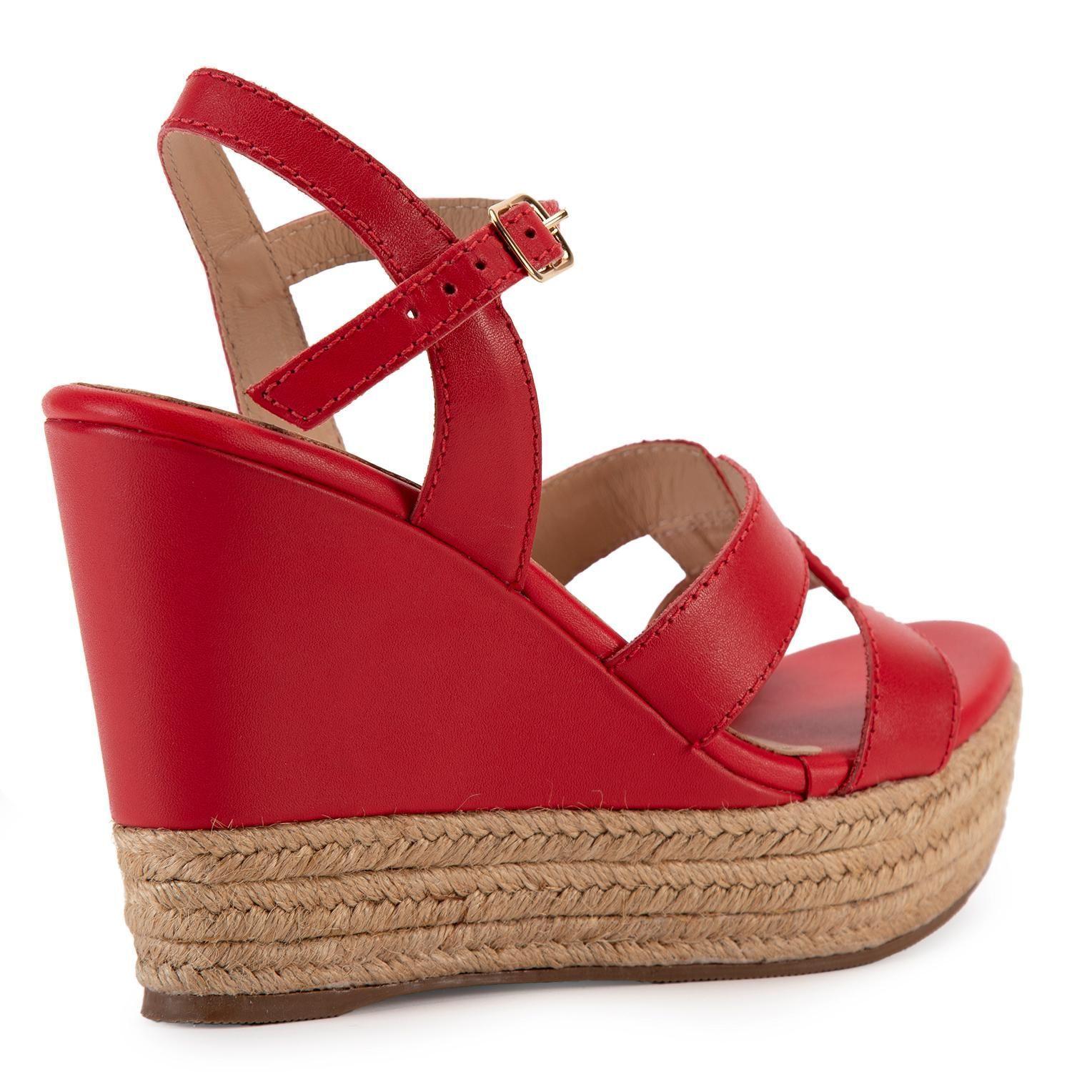 Sandalia de cuero mujer Gacel coral Gilda 0659785-4