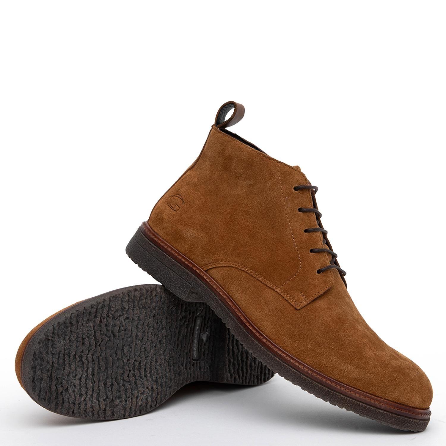 Botin de cuero hombre Guante tostado Abbey-3