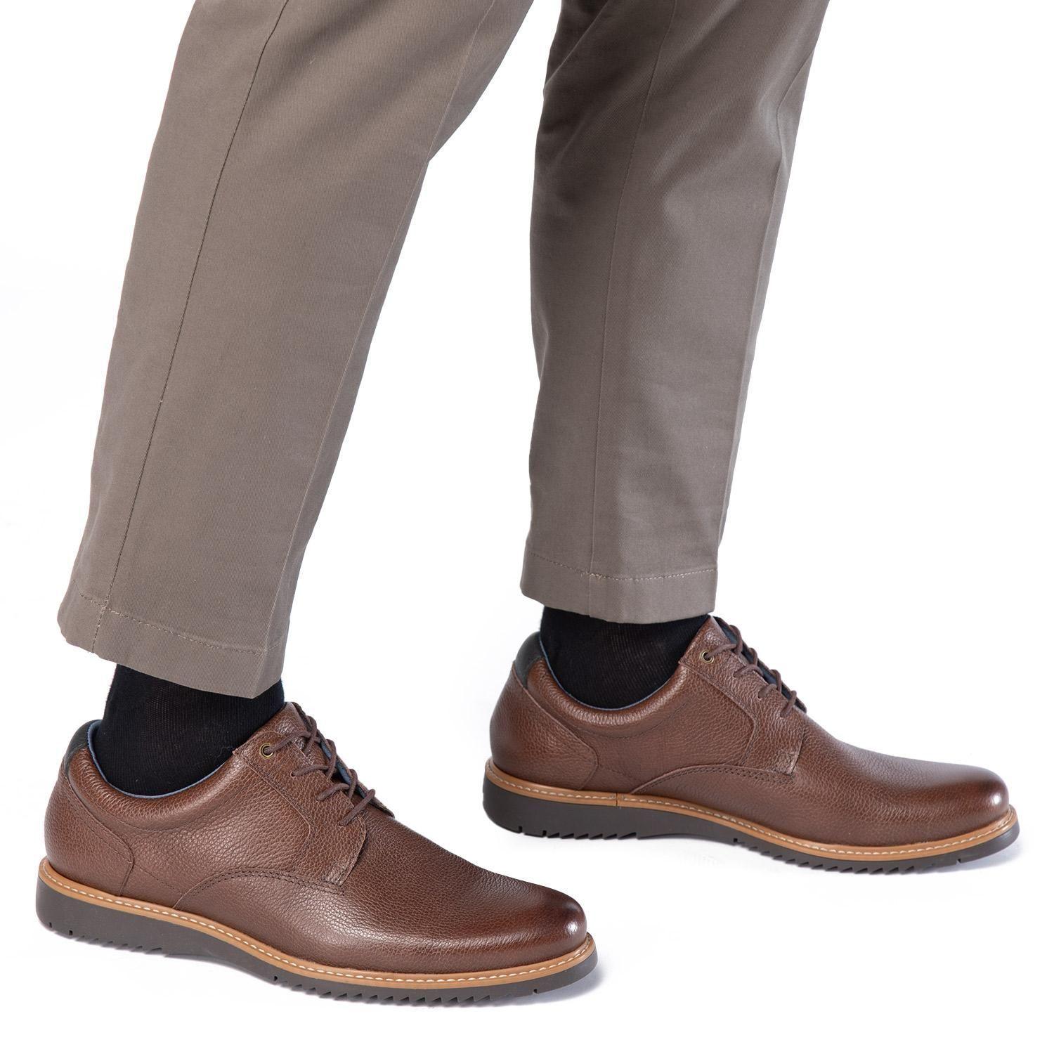 Zapato de cuero hombre Guante Marron Nantes 0035594-1