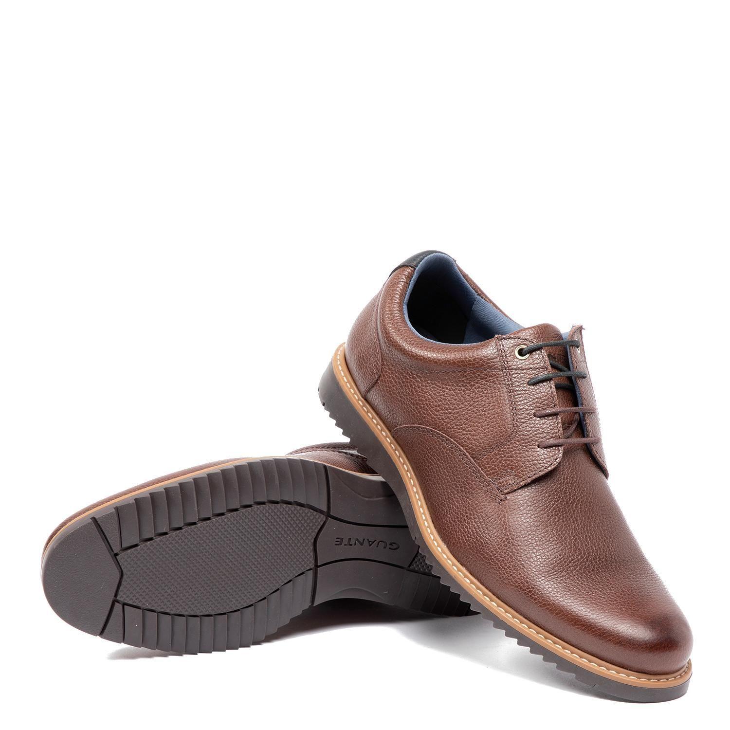 Zapato de cuero hombre Guante Marron Nantes 0035594-3