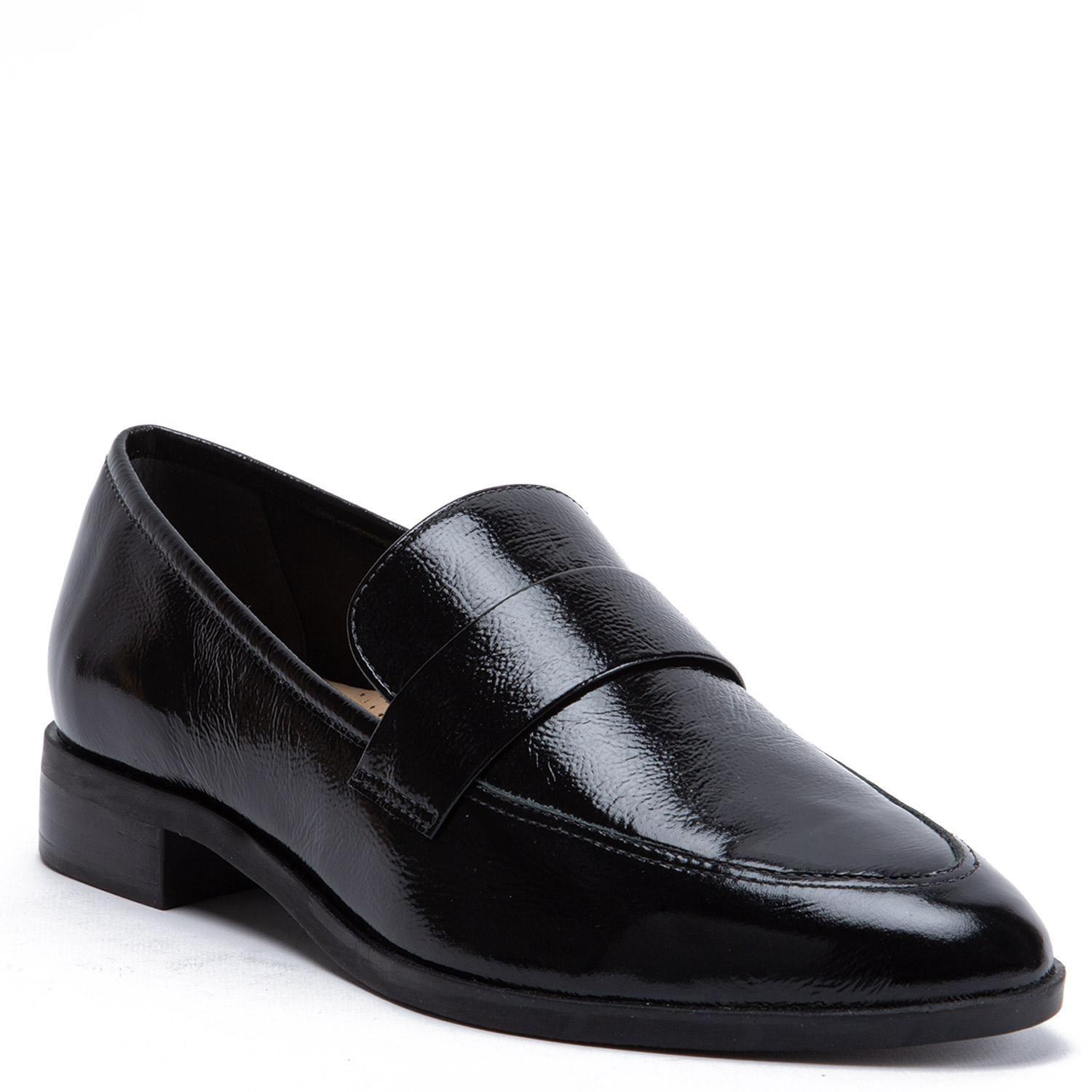 Mocasin de cuero mujer Gacel negro Cruz-2