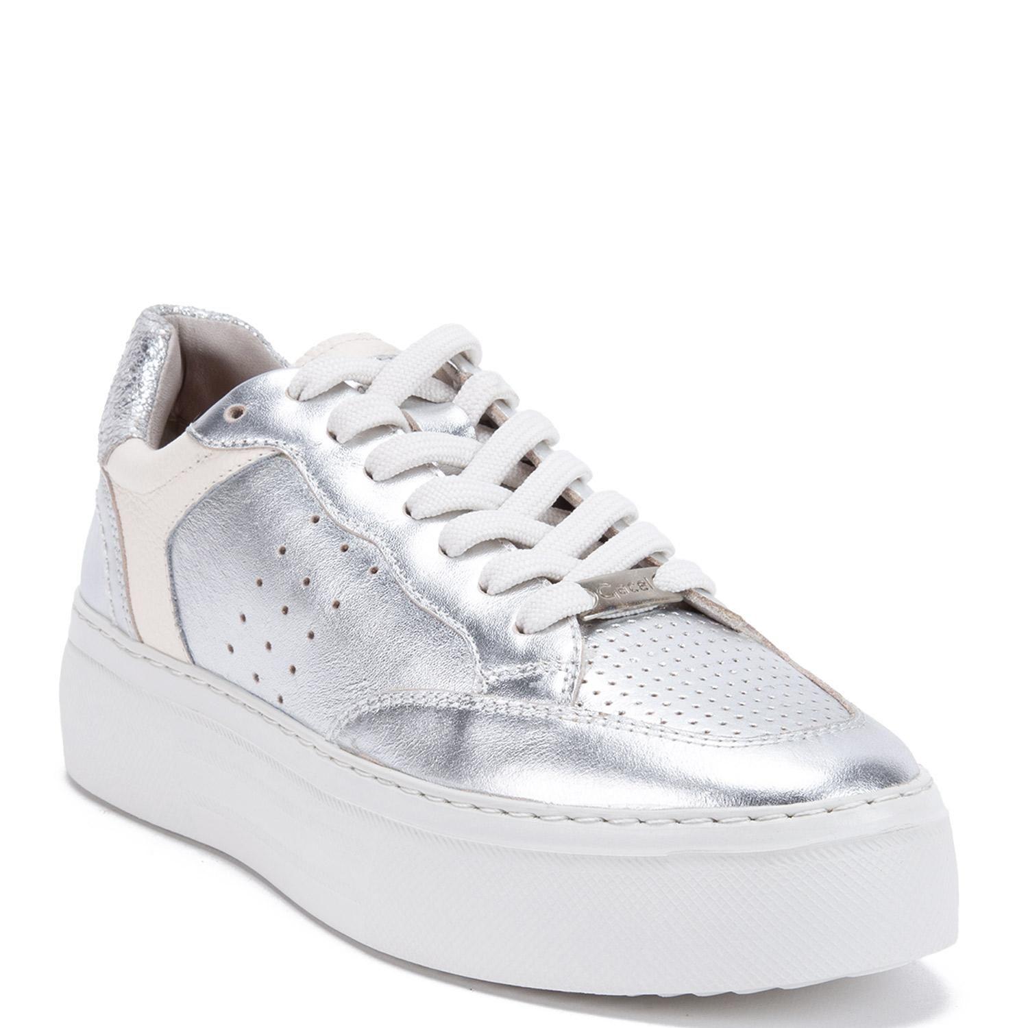 Zapatilla de cuero mujer Gacel plateado Regina 0660566-2