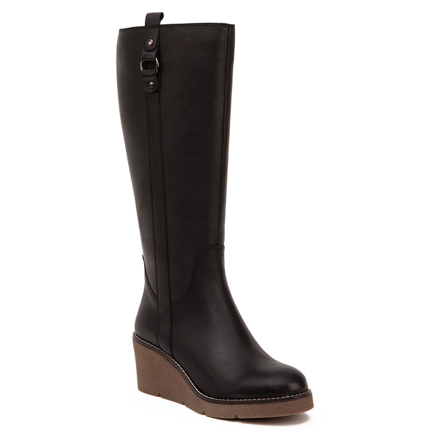 Bota de cuero mujer Gacel negro Ledy 0660878-2
