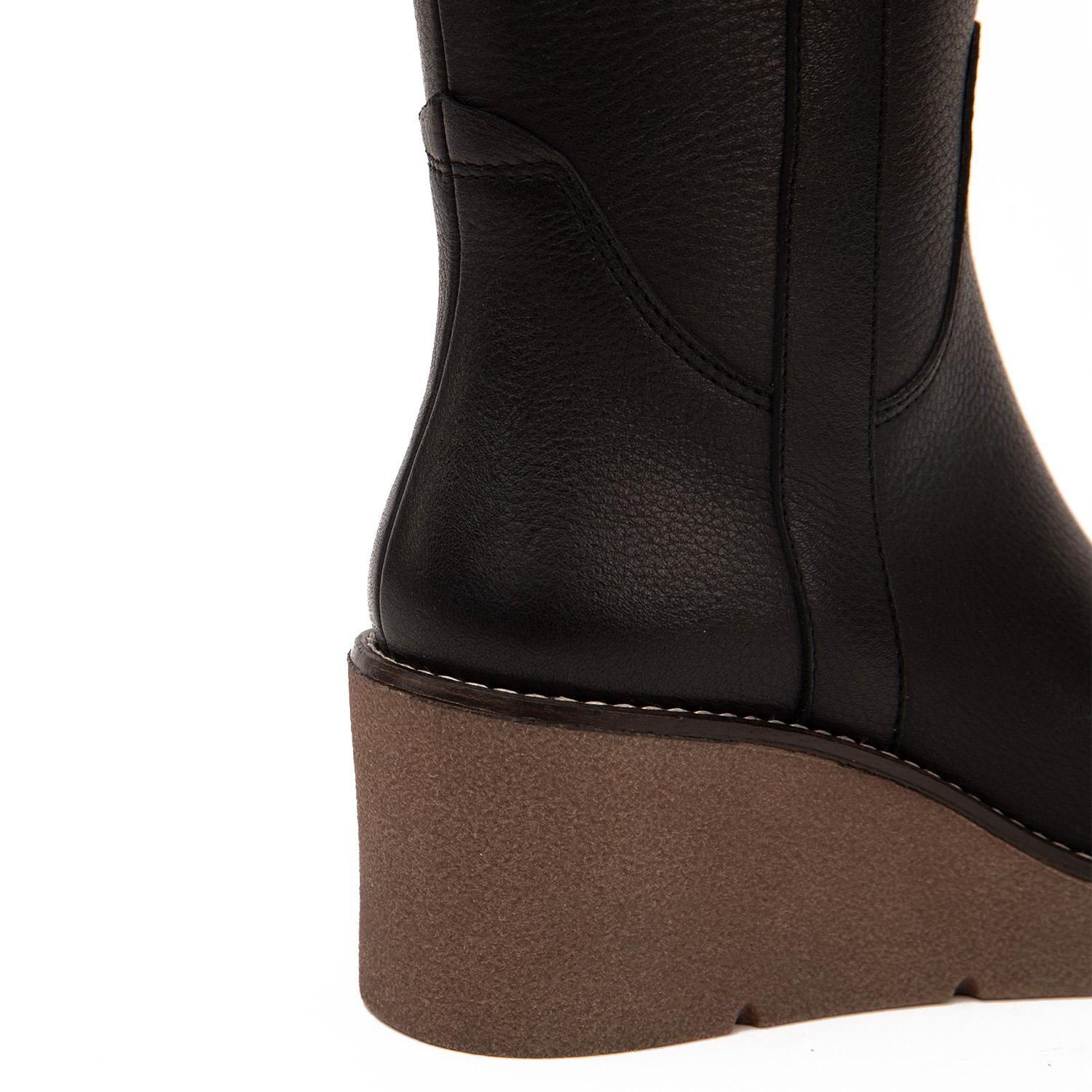 Bota de cuero mujer Gacel negro Ledy 0660878-3