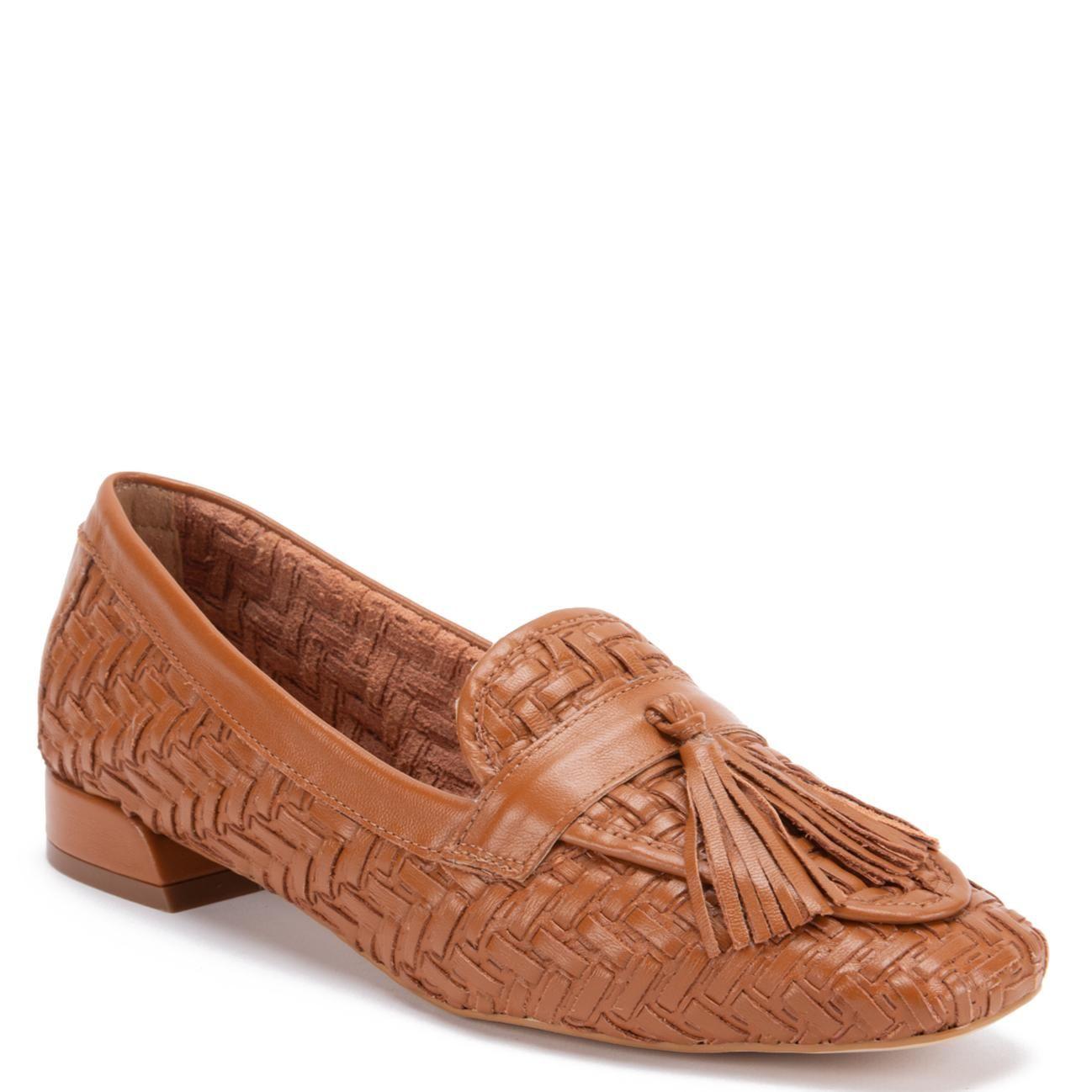 Mocasin de cuero mujer Gacel camel Rita-2