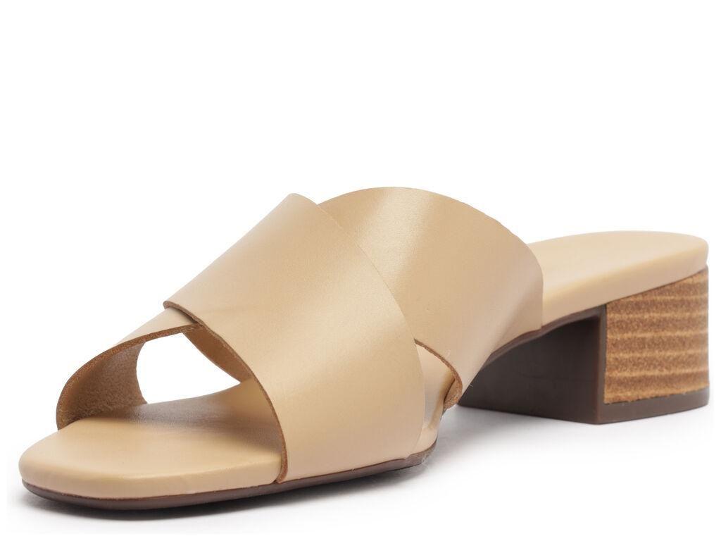 Sandalia de cuero mujer Anacapri beige Luna-3