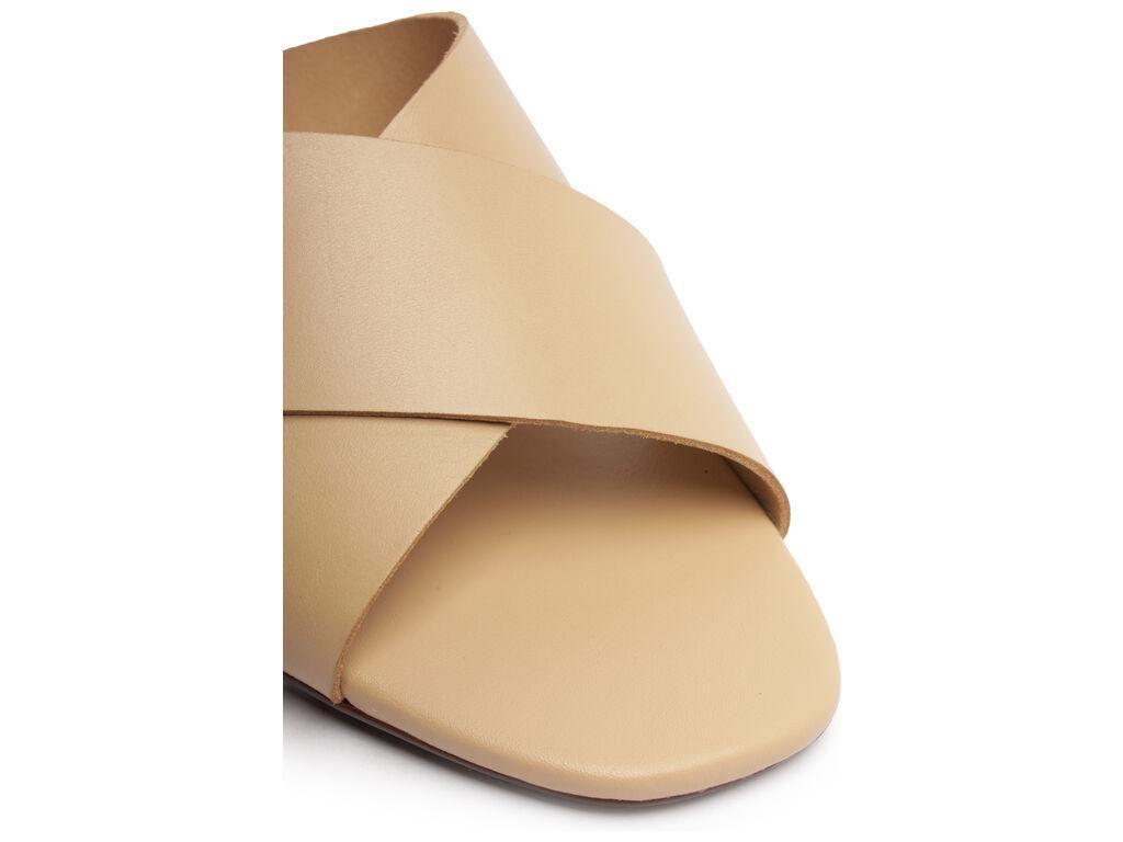 Sandalia de cuero mujer Anacapri beige Luna-4