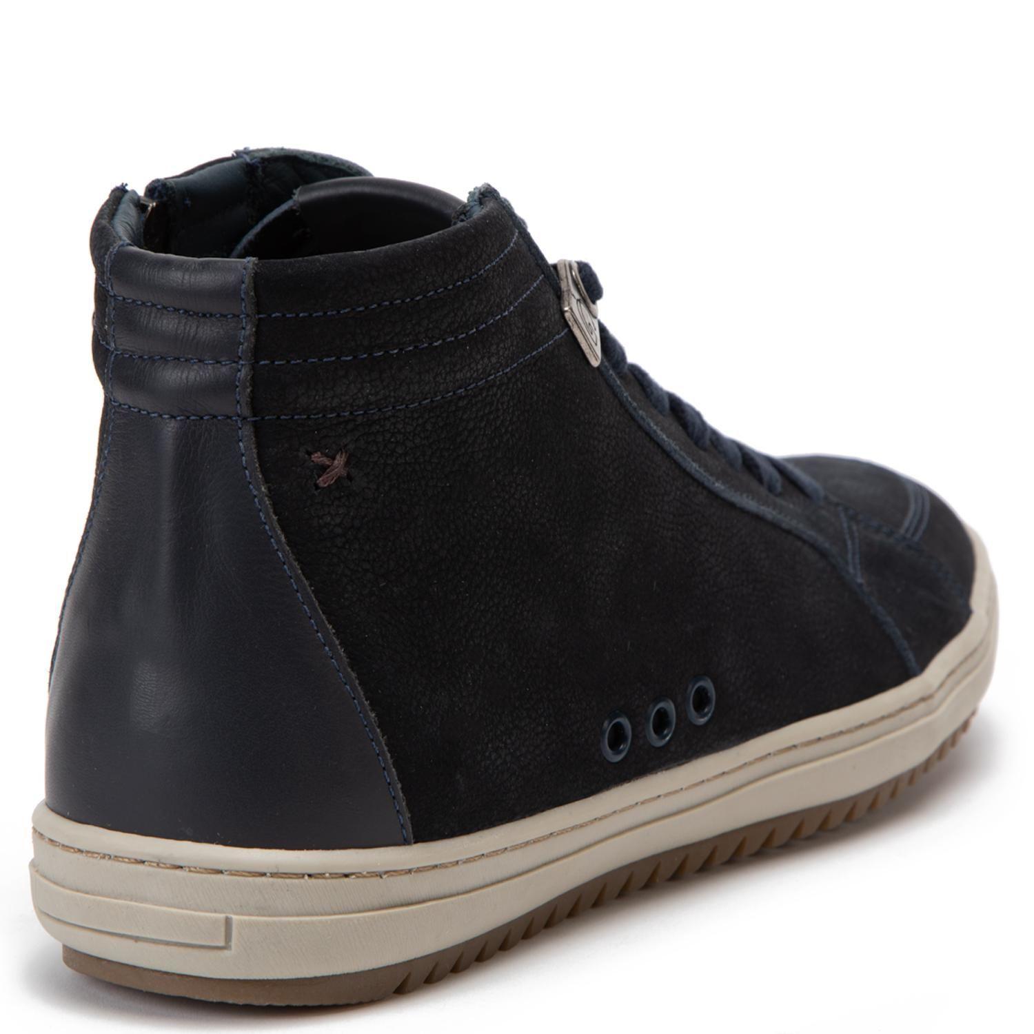 Zapatilla Caña Alta de cuero hombre Guante marino Kansas-4