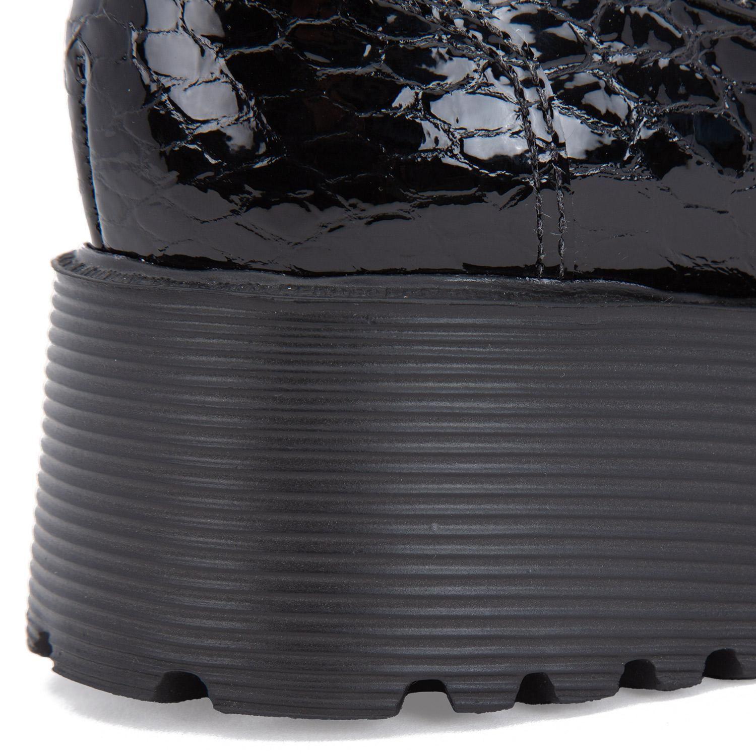 Mocasin de cuero mujer Gacel negro Belen-2