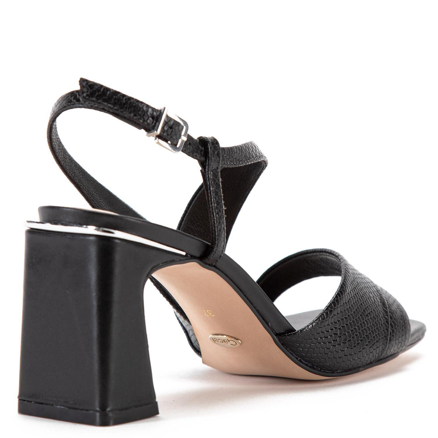 Sandalia de cuero mujer Gacel Negro Beatrice-4