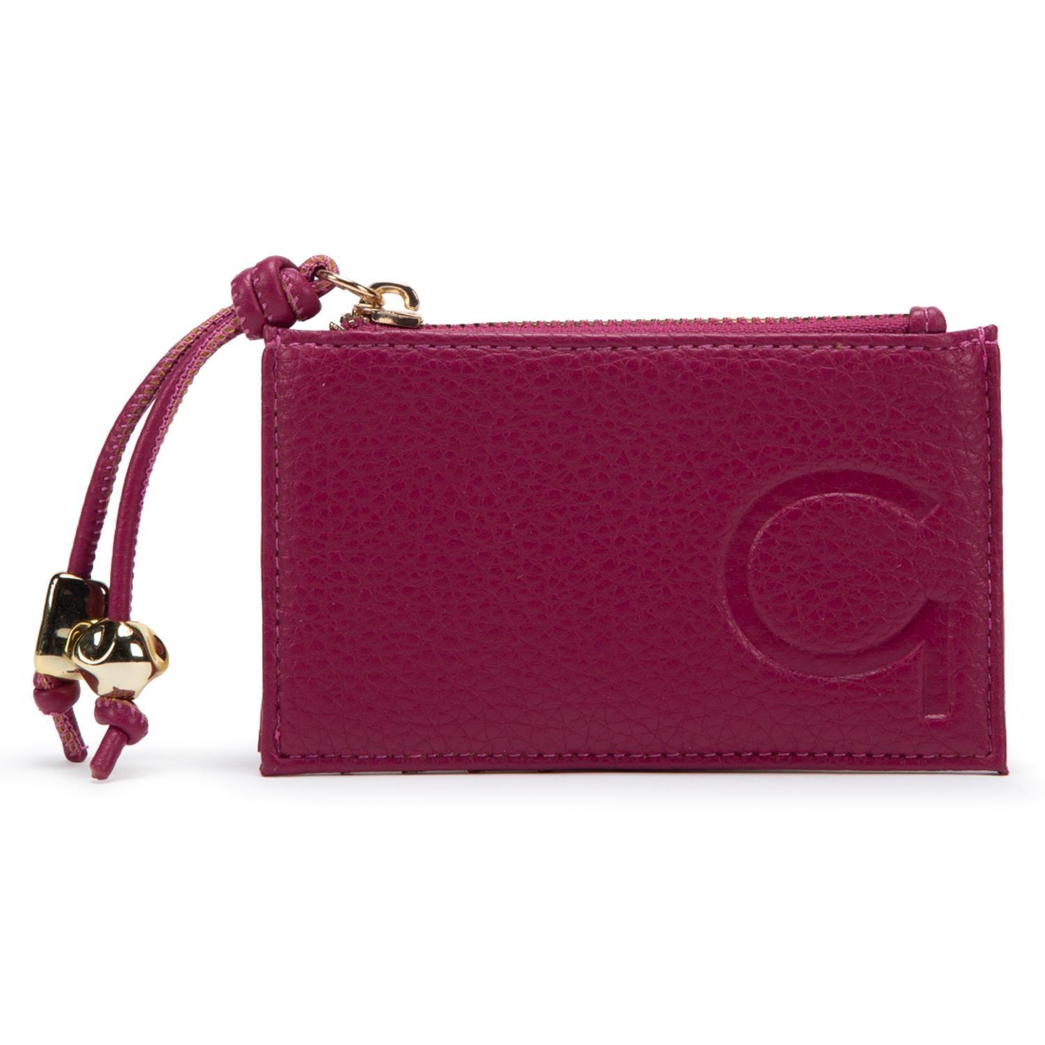 Billetera mujer Gacel fucsia con tarjetero-0