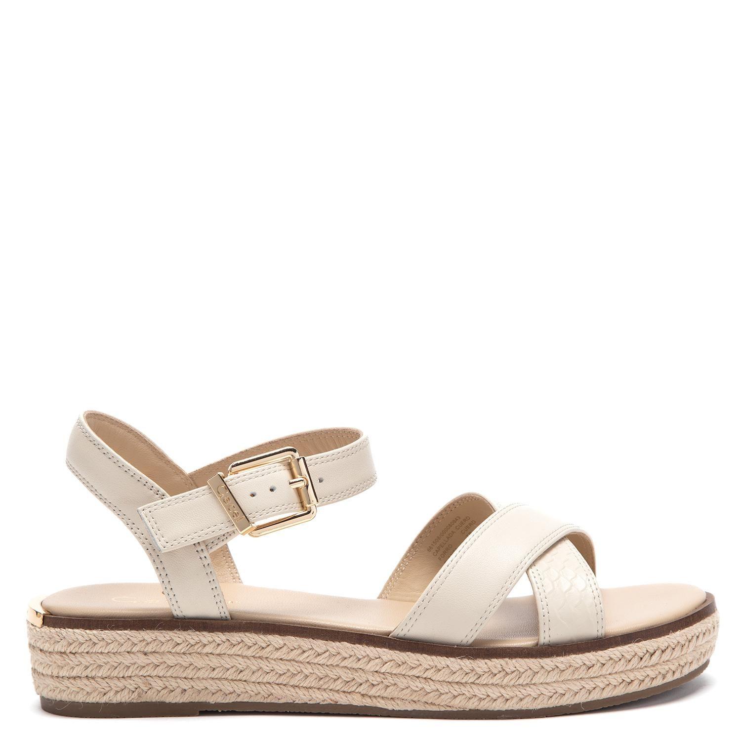 Sandalia de cuero mujer Gacel crudo Matilda-0