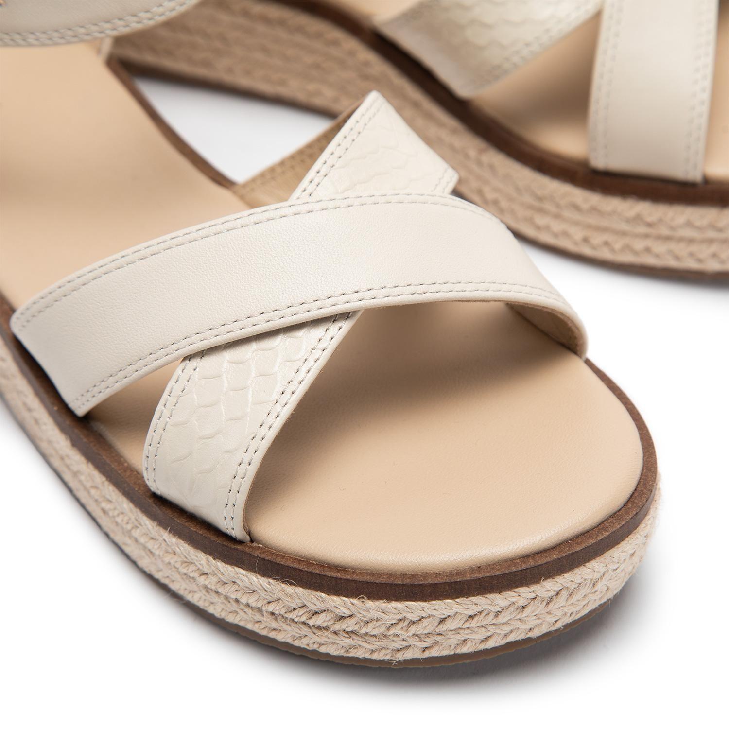 Sandalia de cuero mujer Gacel crudo Matilda-5