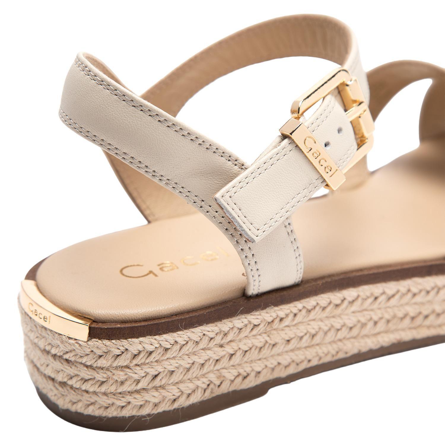 Sandalia de cuero mujer Gacel crudo Matilda-6