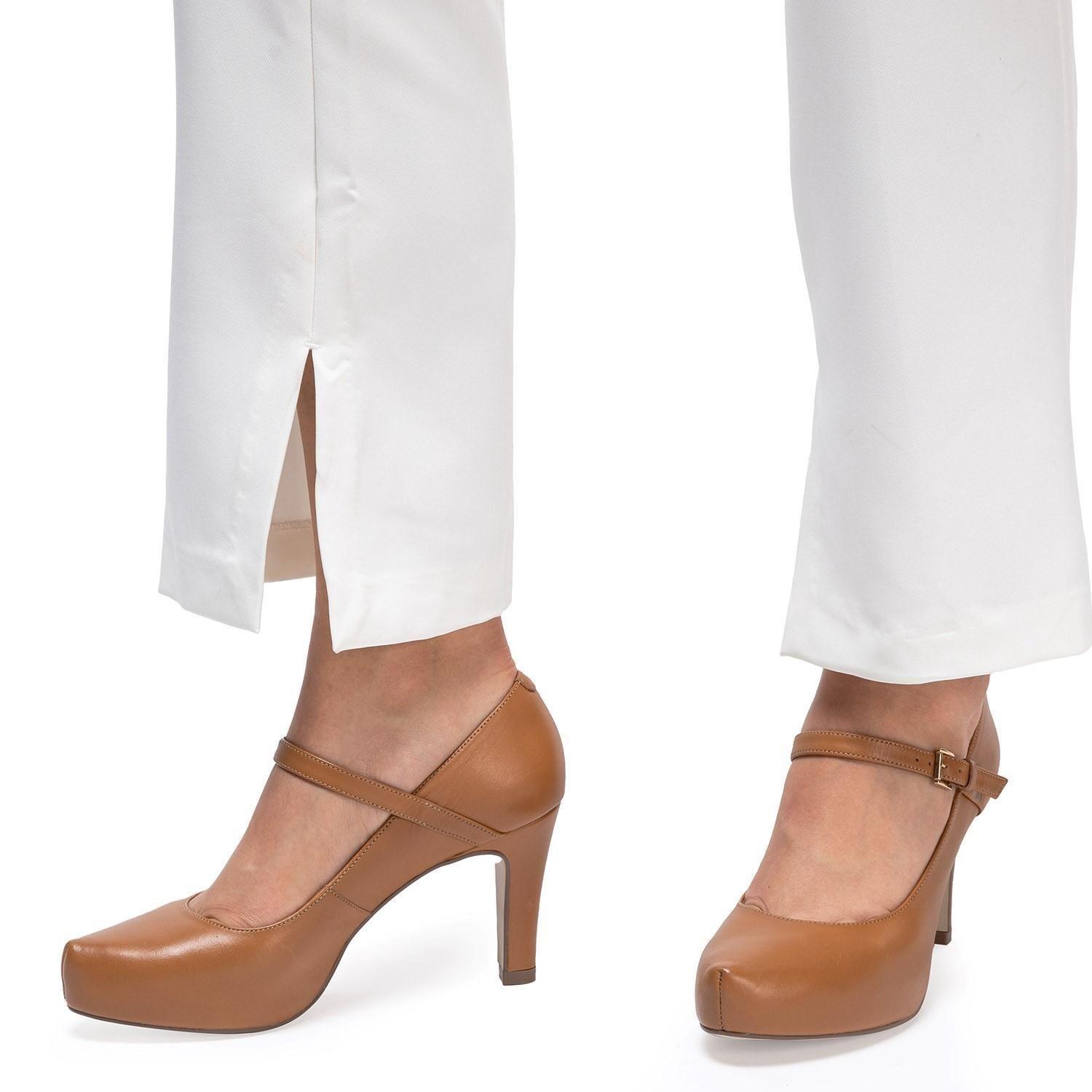 Zapato de cuero mujer Gacel Camel Katerina 0659273-1