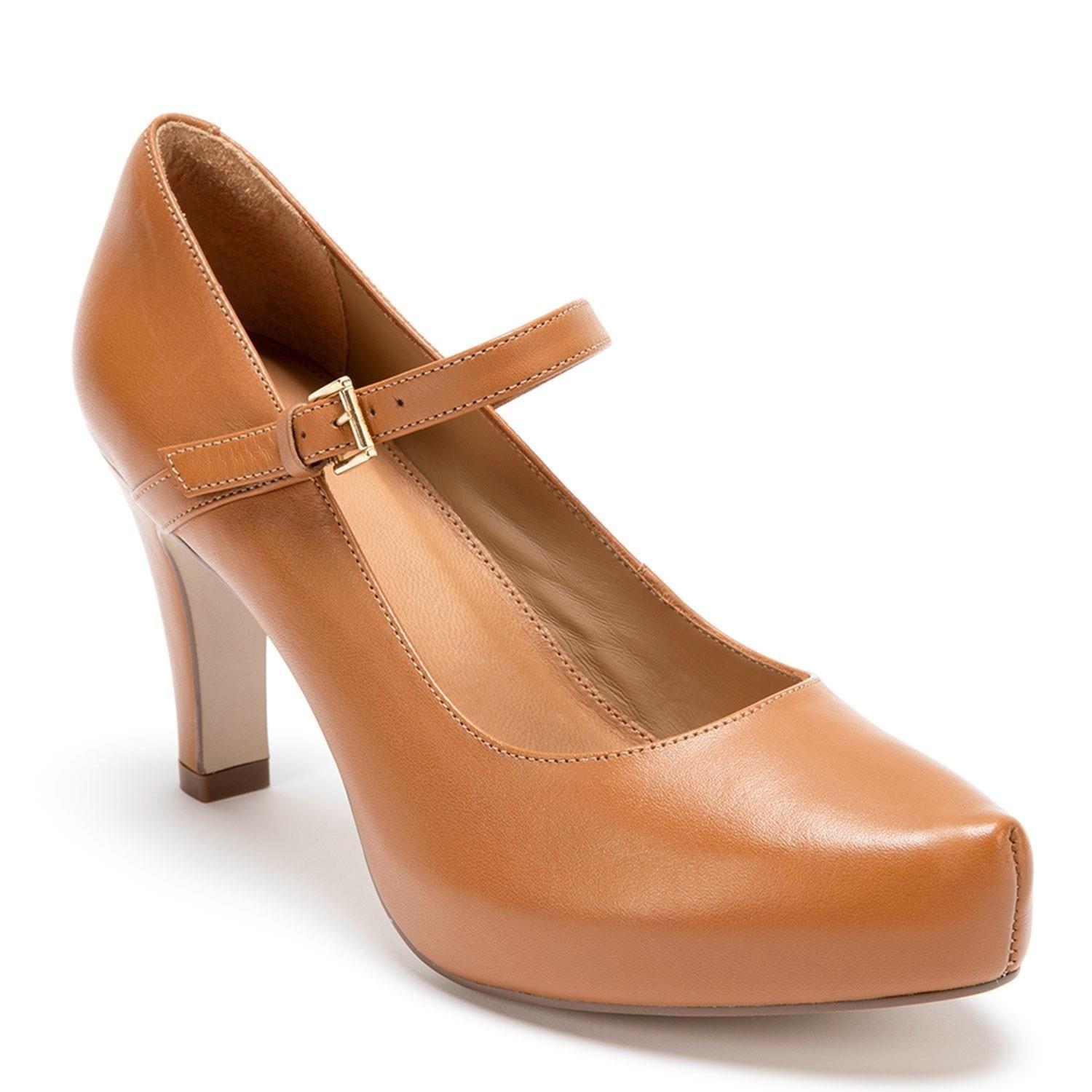 Zapato de cuero mujer Gacel Camel Katerina 0659273-2