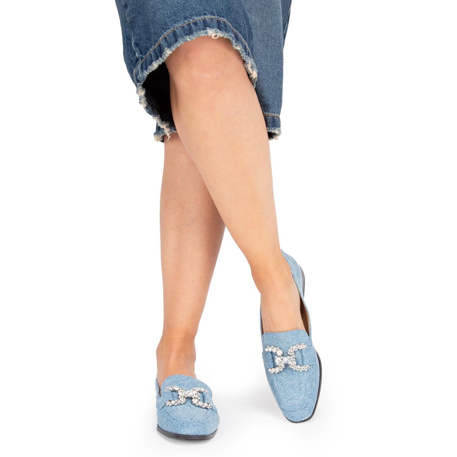 Mocasin mujer Gacel denim Trace 0660639-1