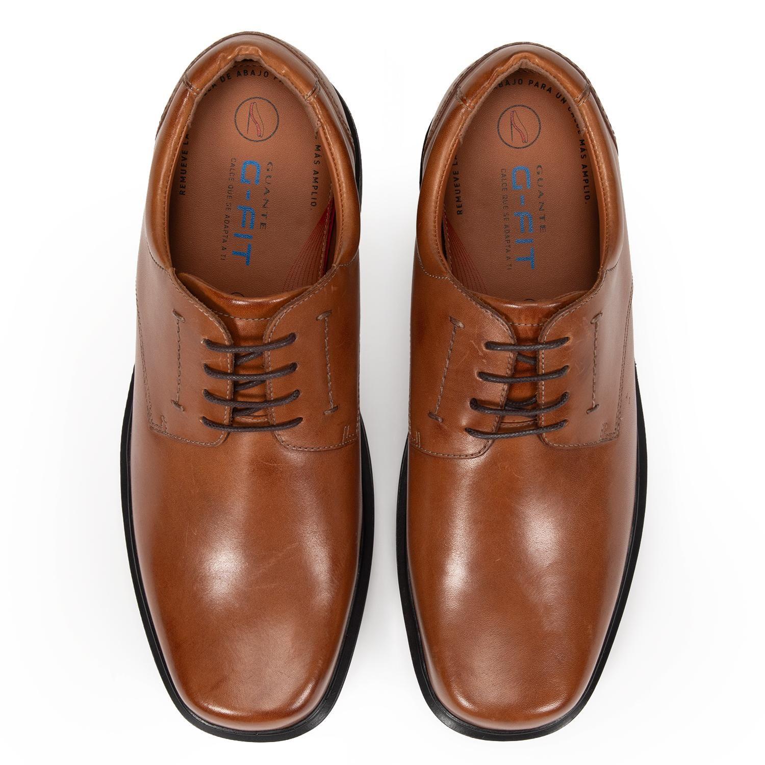 Zapato de cuero hombre Guante camel Cardiff-2