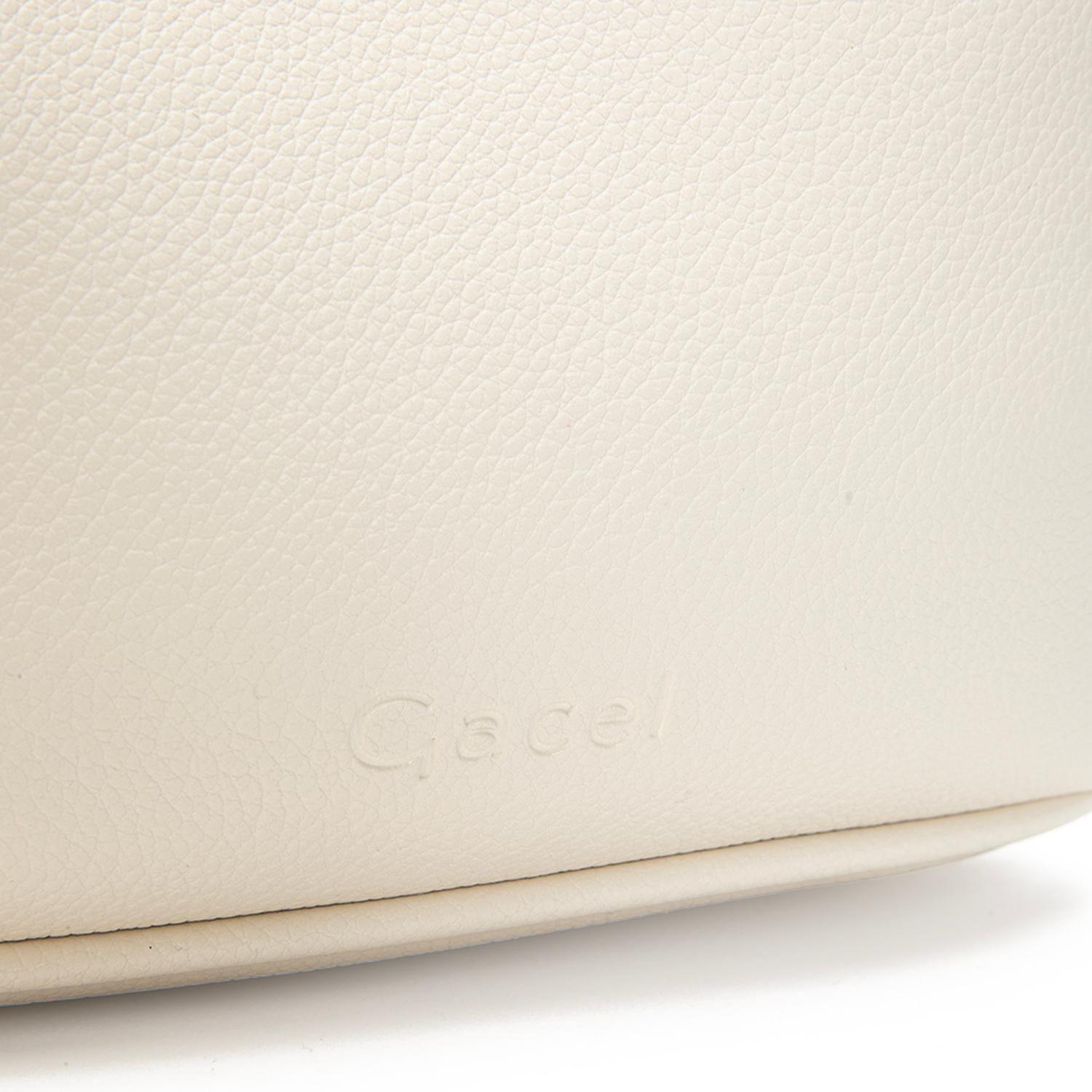 Cartera mujer Gacel off white bandolera pequeña-6