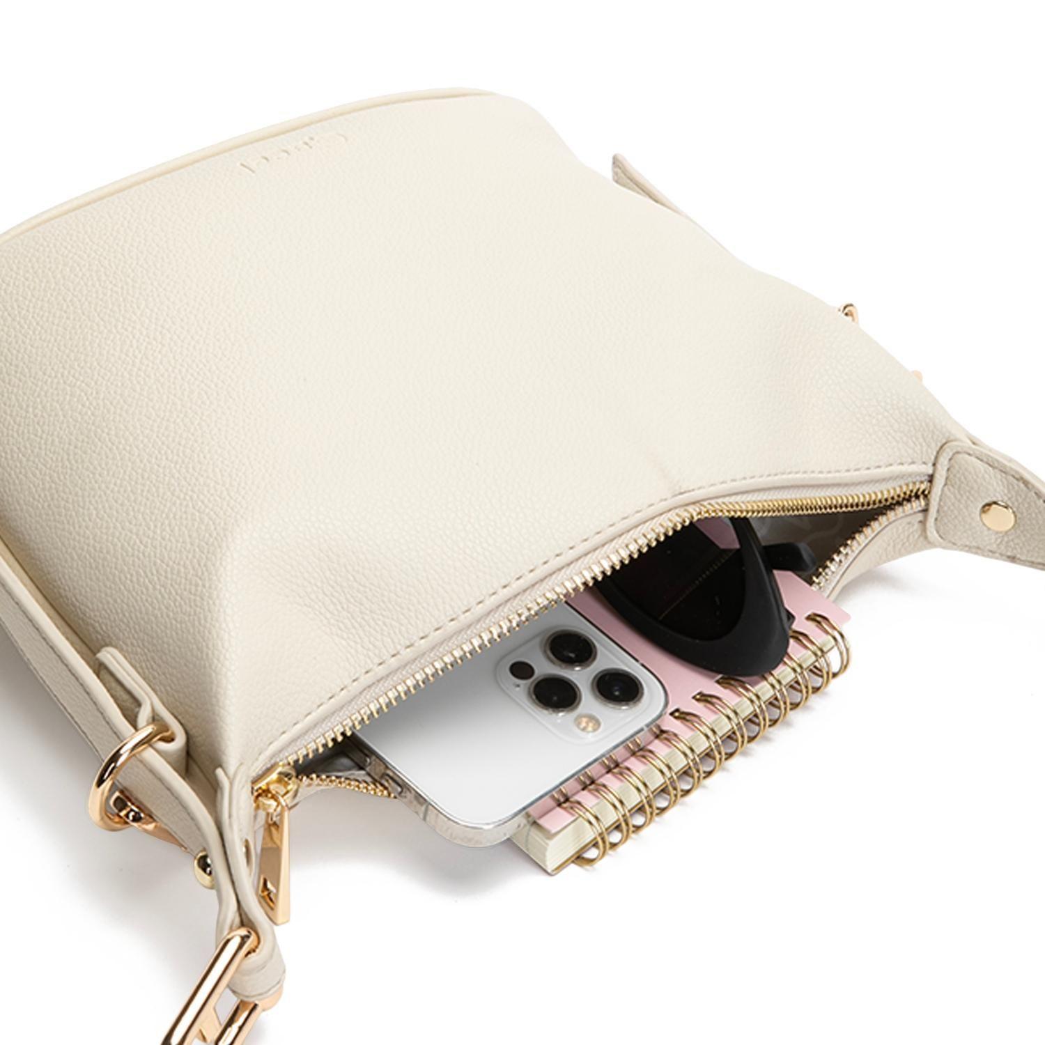 Cartera mujer Gacel off white bandolera pequeña-8