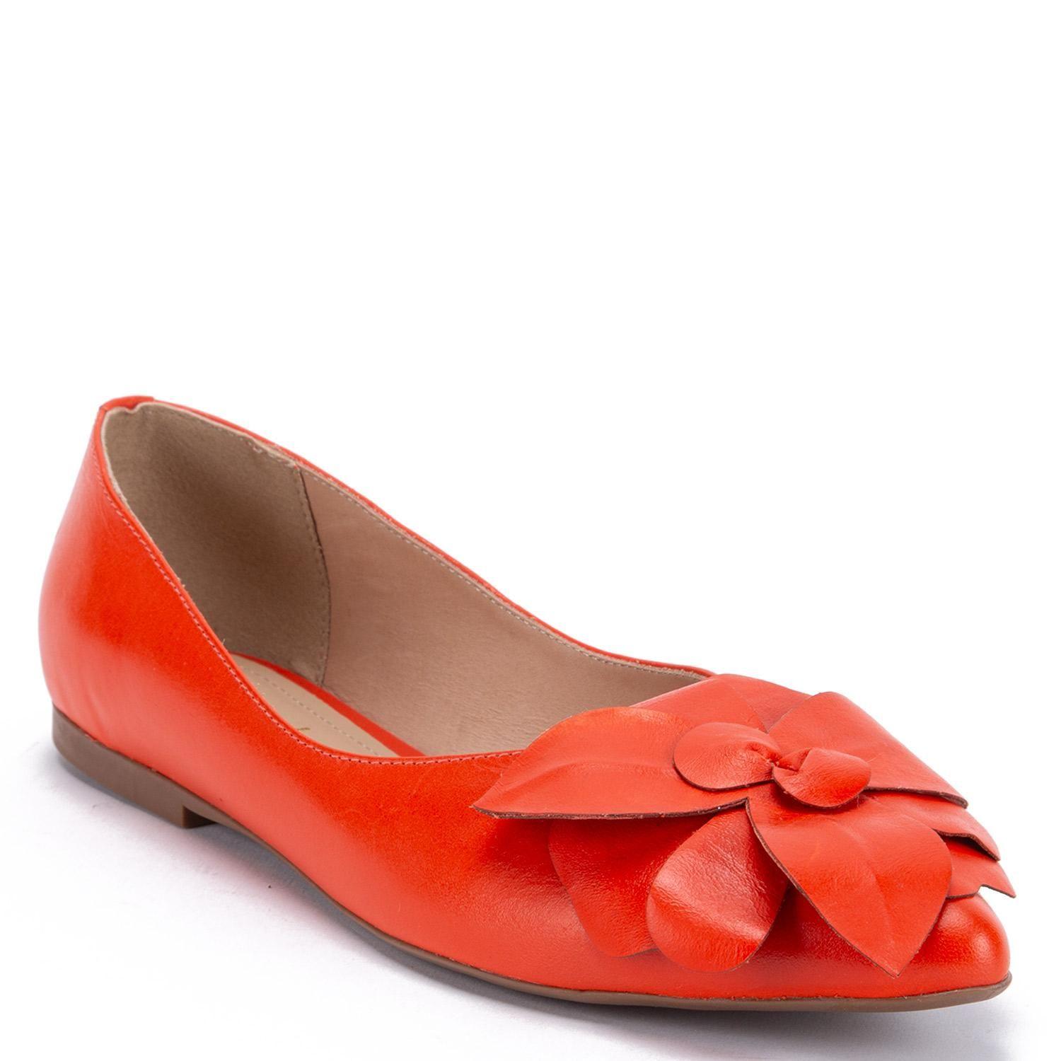 Ballerina de cuero mujer Gacel naranjo Kim 0660454-2
