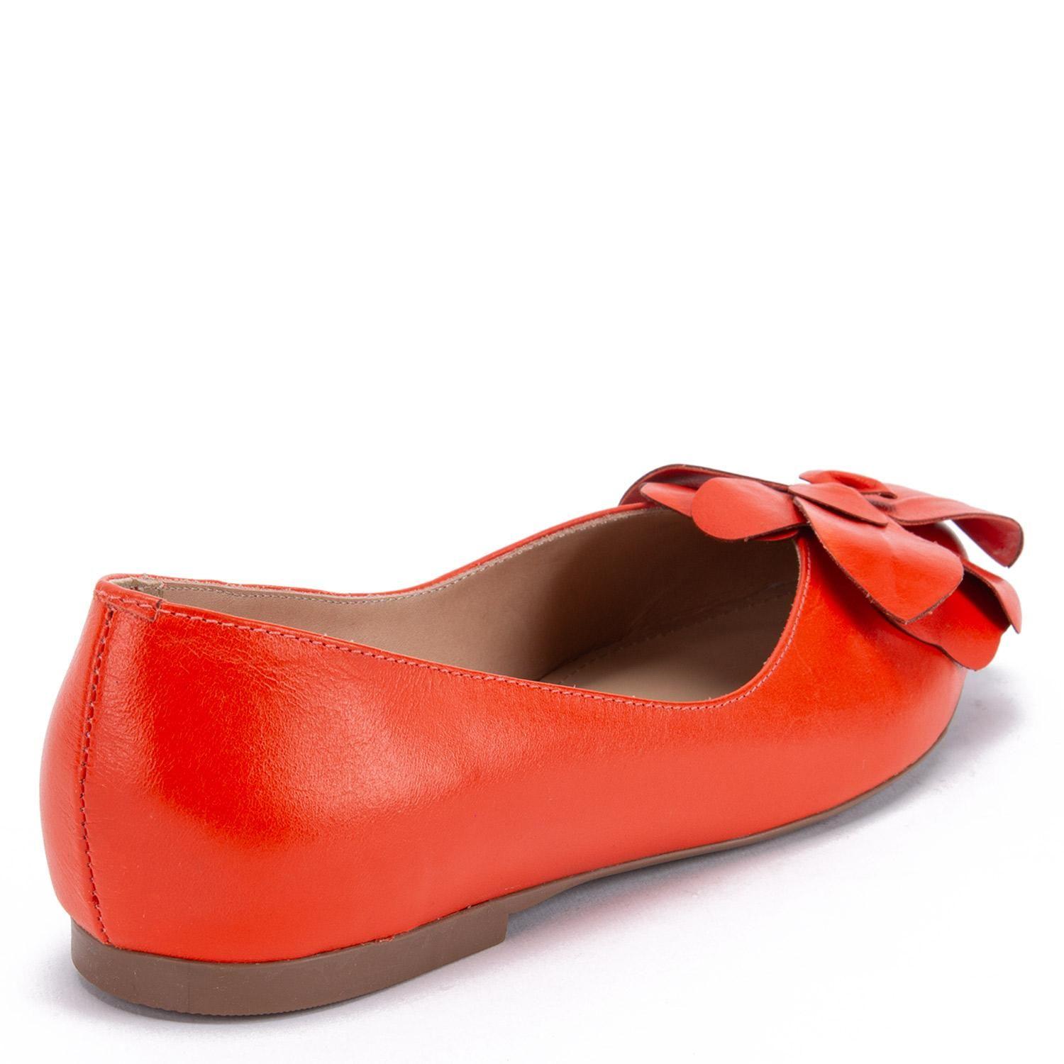 Ballerina de cuero mujer Gacel naranjo Kim 0660454-4