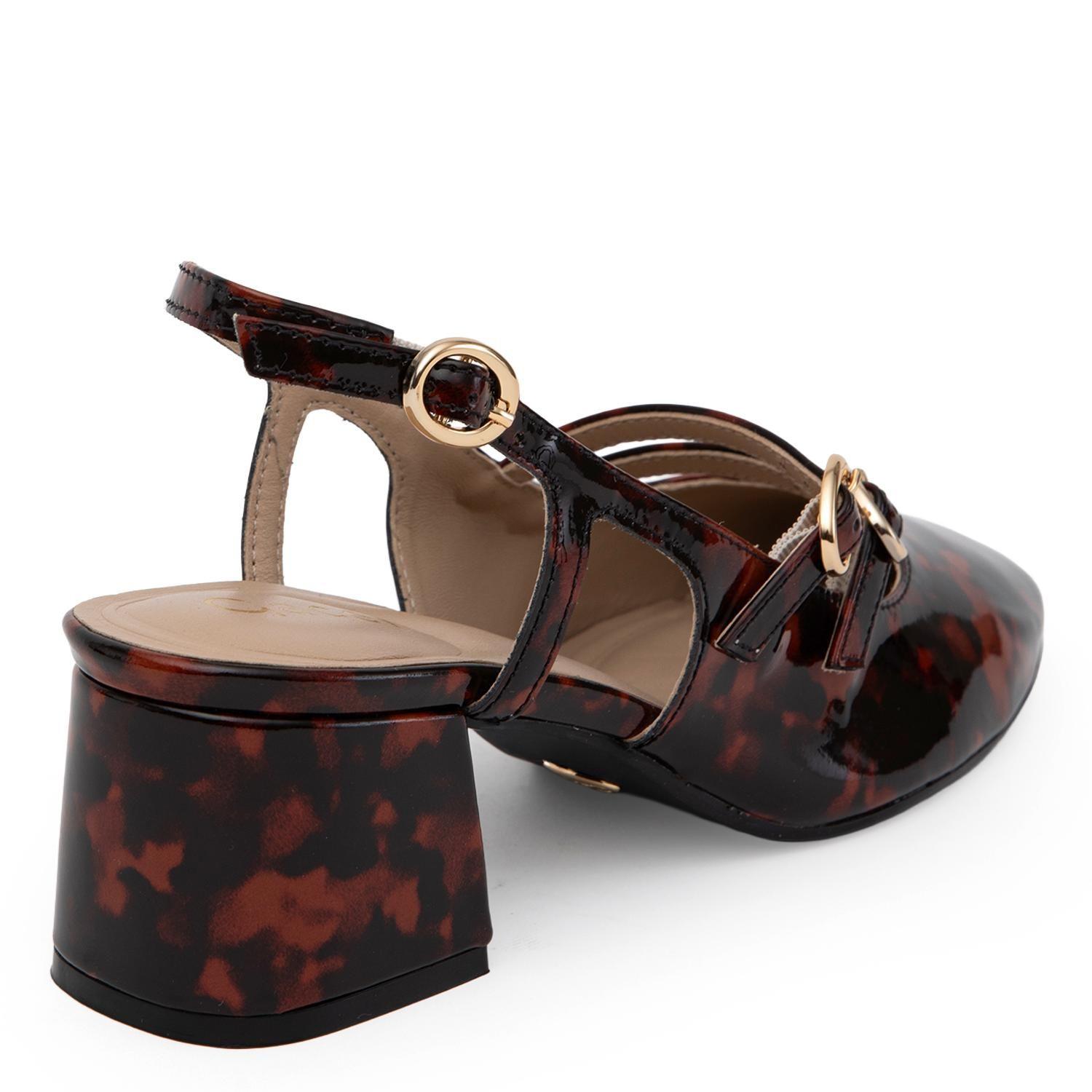 Zapato de cuero mujer Gacel carey Vivienne 0661047-4