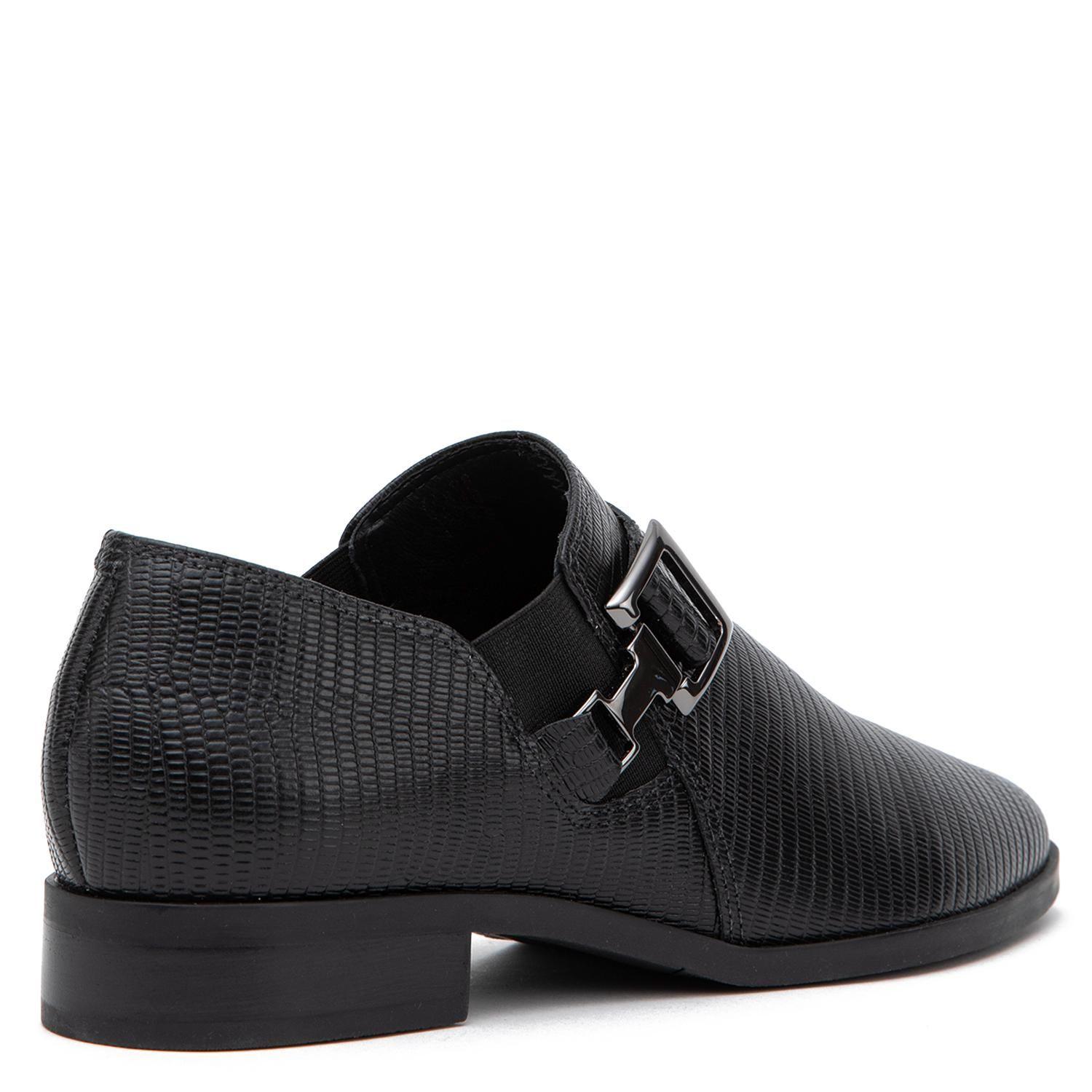 Zapato de cuero mujer Gacel negro Cruz-4