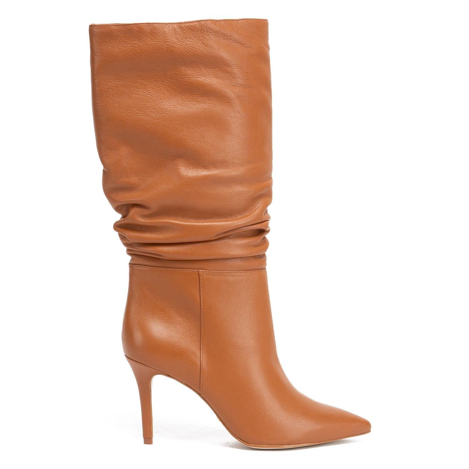 Bota de cuero mujer Gacel tostado Jazmin 0659262-0