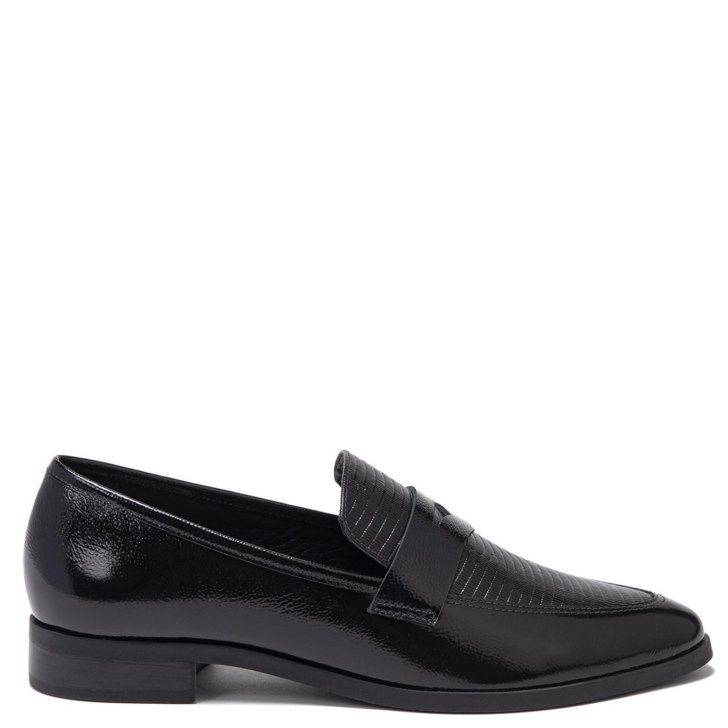 Mocasin de cuero mujer Gacel negro Cruz 0661169-0