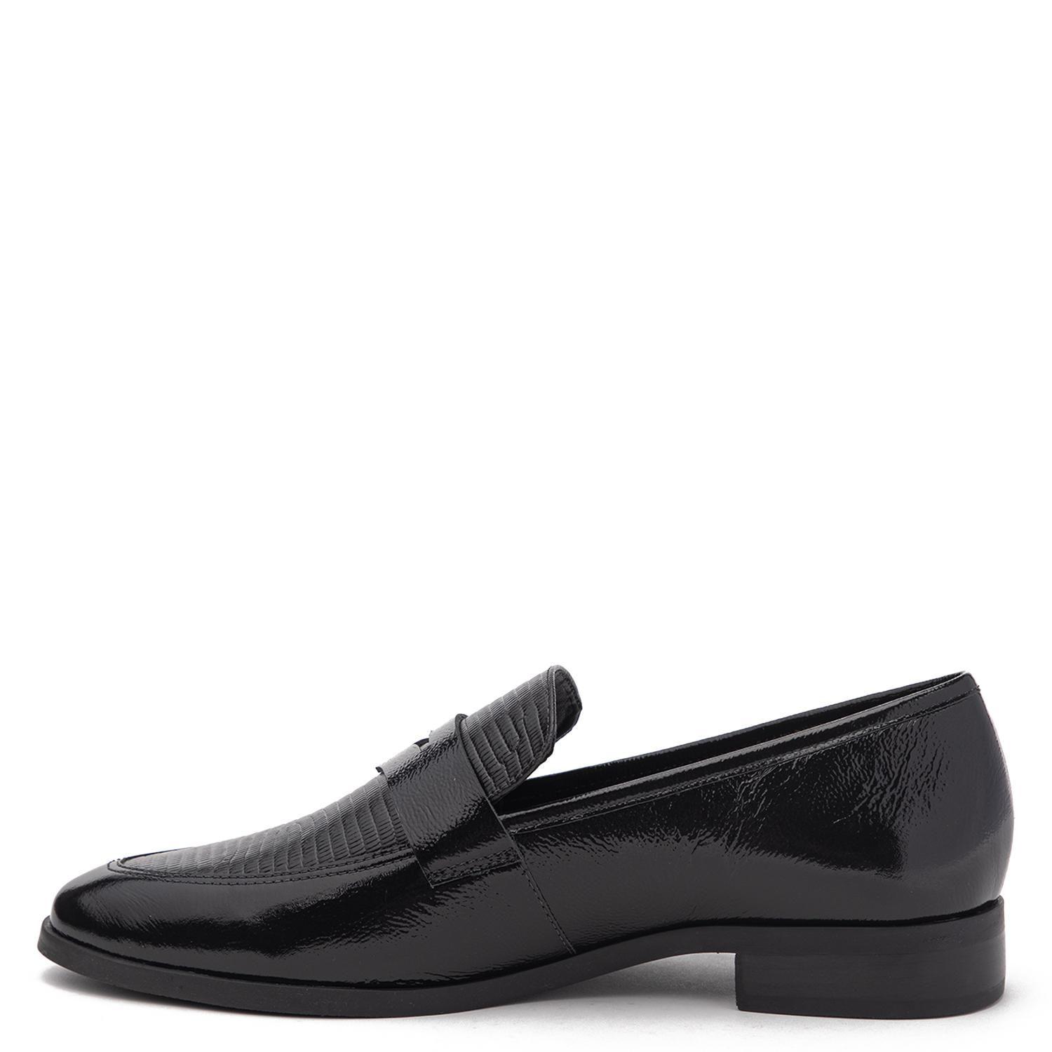Mocasin de cuero mujer Gacel negro Cruz 0661169-2
