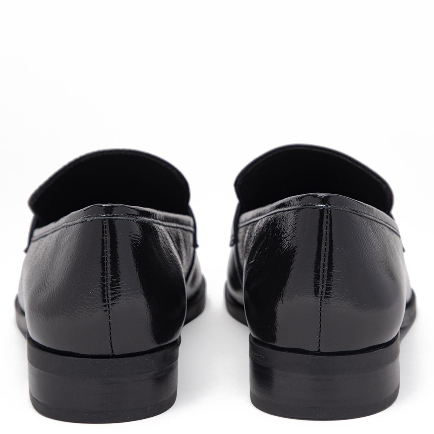 Mocasin de cuero mujer Gacel negro Cruz 0661169-4