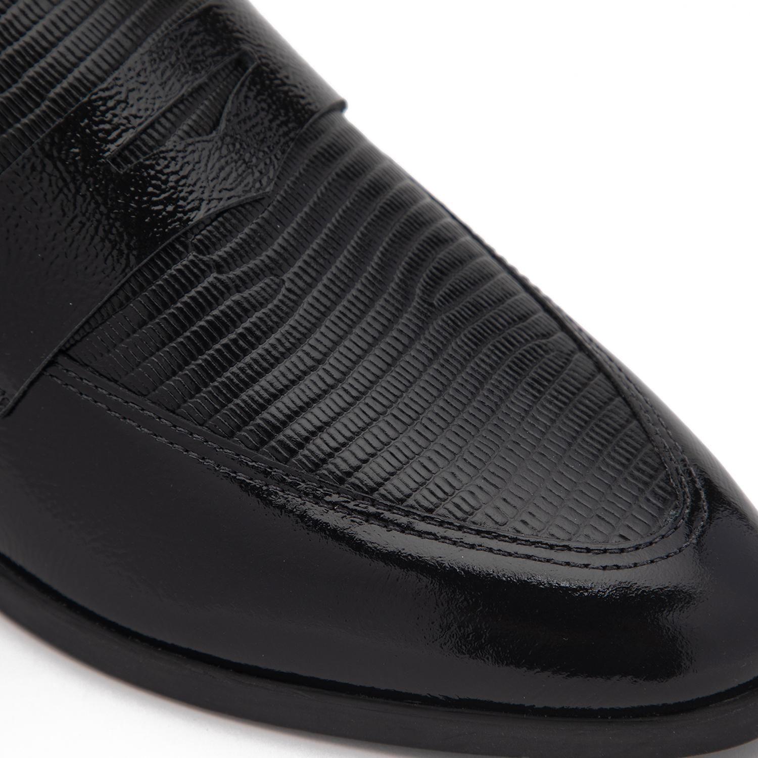 Mocasin de cuero mujer Gacel negro Cruz 0661169-5