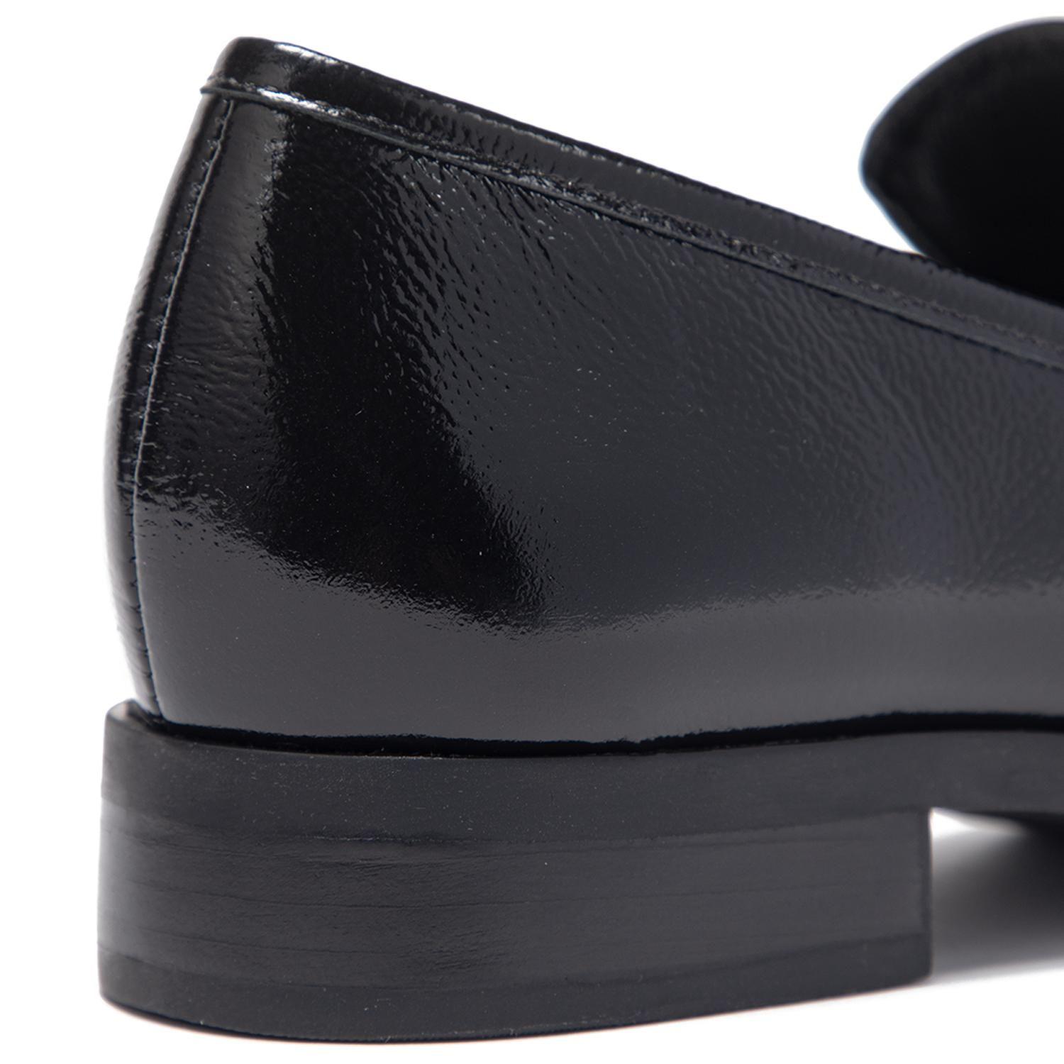 Mocasin de cuero mujer Gacel negro Cruz 0661169-6