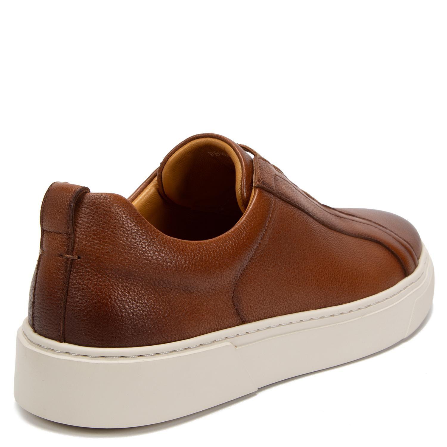 Zapatilla de cuero hombre Guante camel Chipre-4