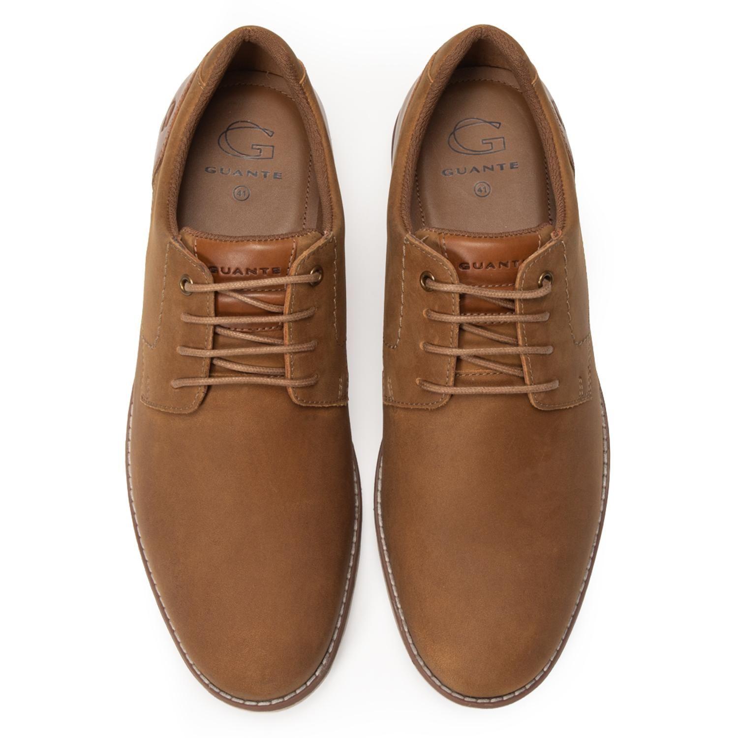 Zapato de cuero hombre Guante camel Segovia-2