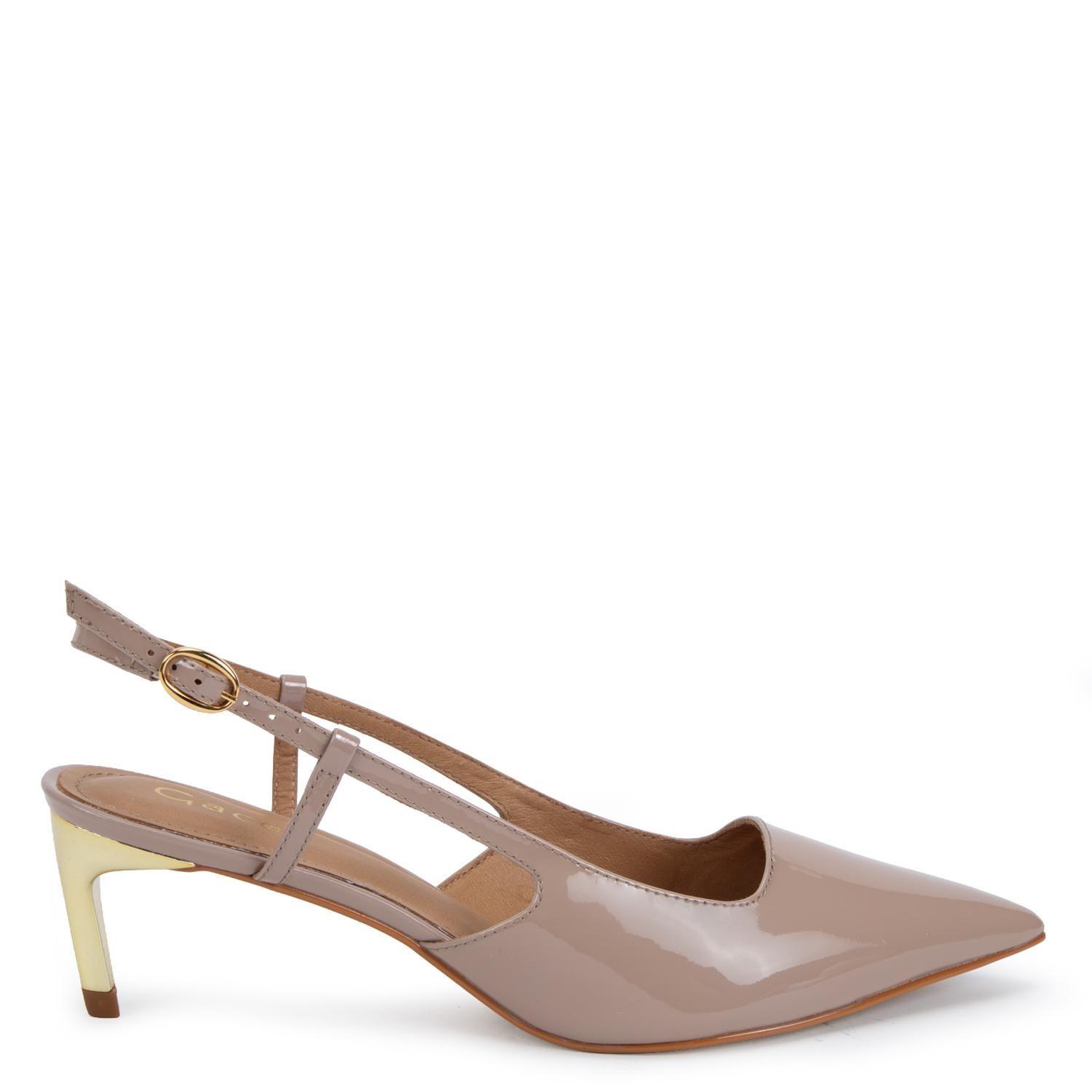 Zapato de cuero mujer Gacel taupe Morits-0