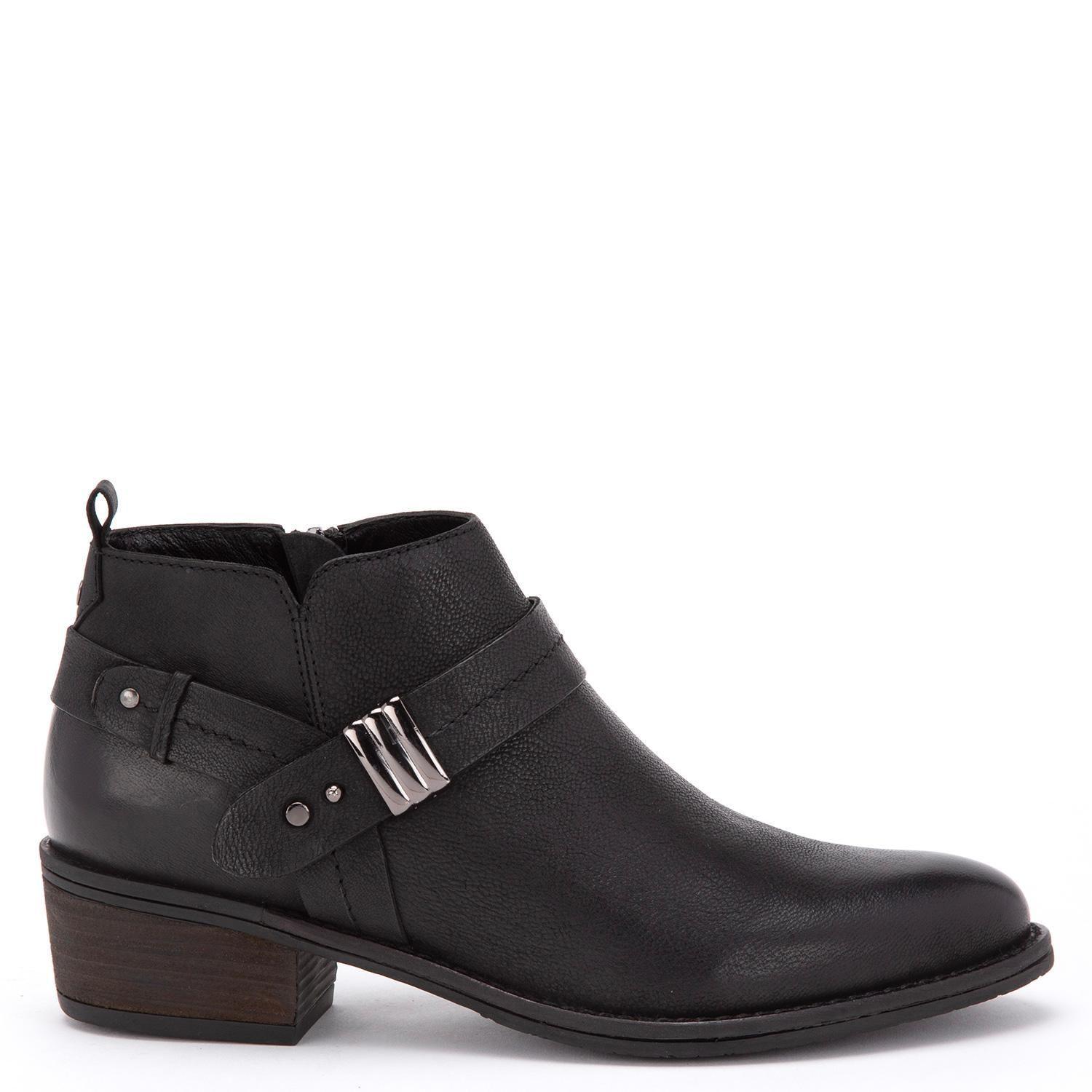 Botin de cuero mujer Gacel negro Gina 0659920-0