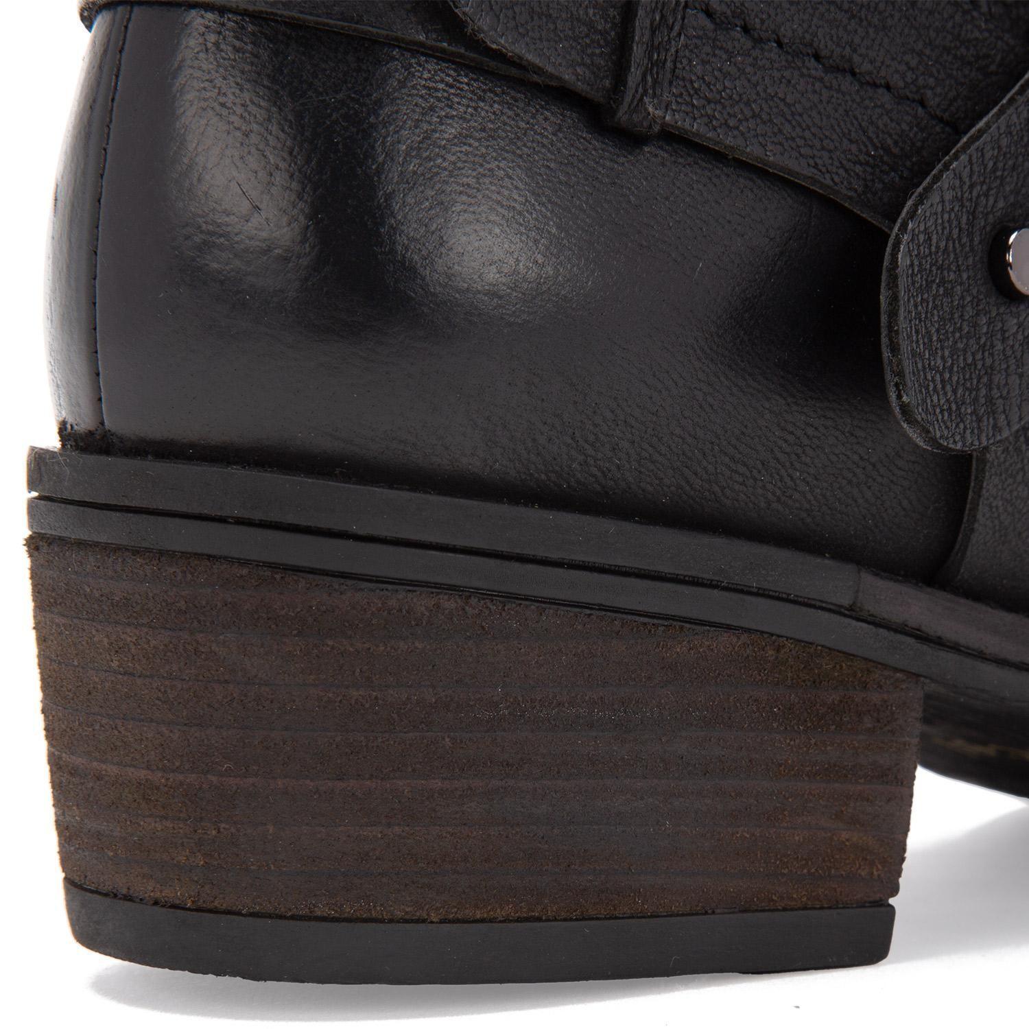 Botin de cuero mujer Gacel negro Gina 0659920-2
