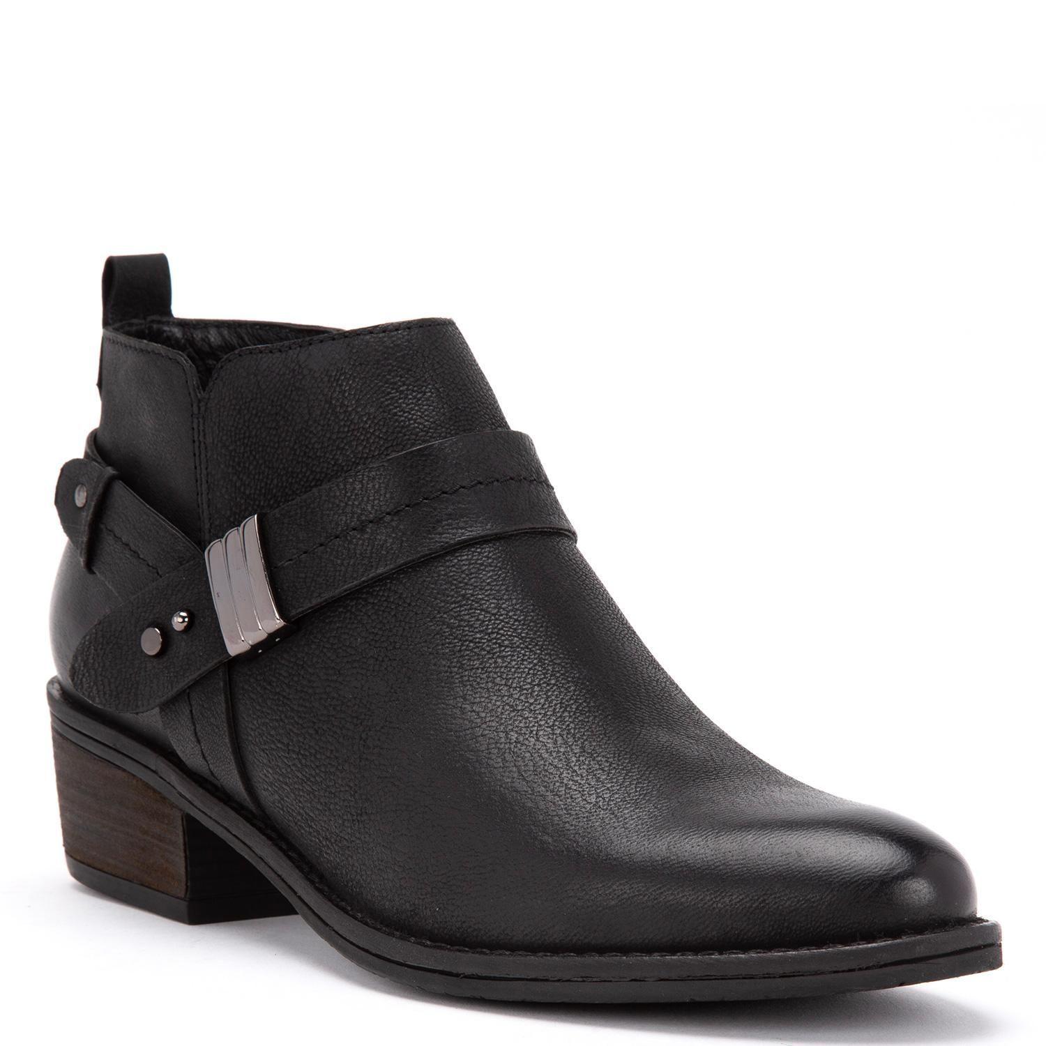Botin de cuero mujer Gacel negro Gina 0659920-4